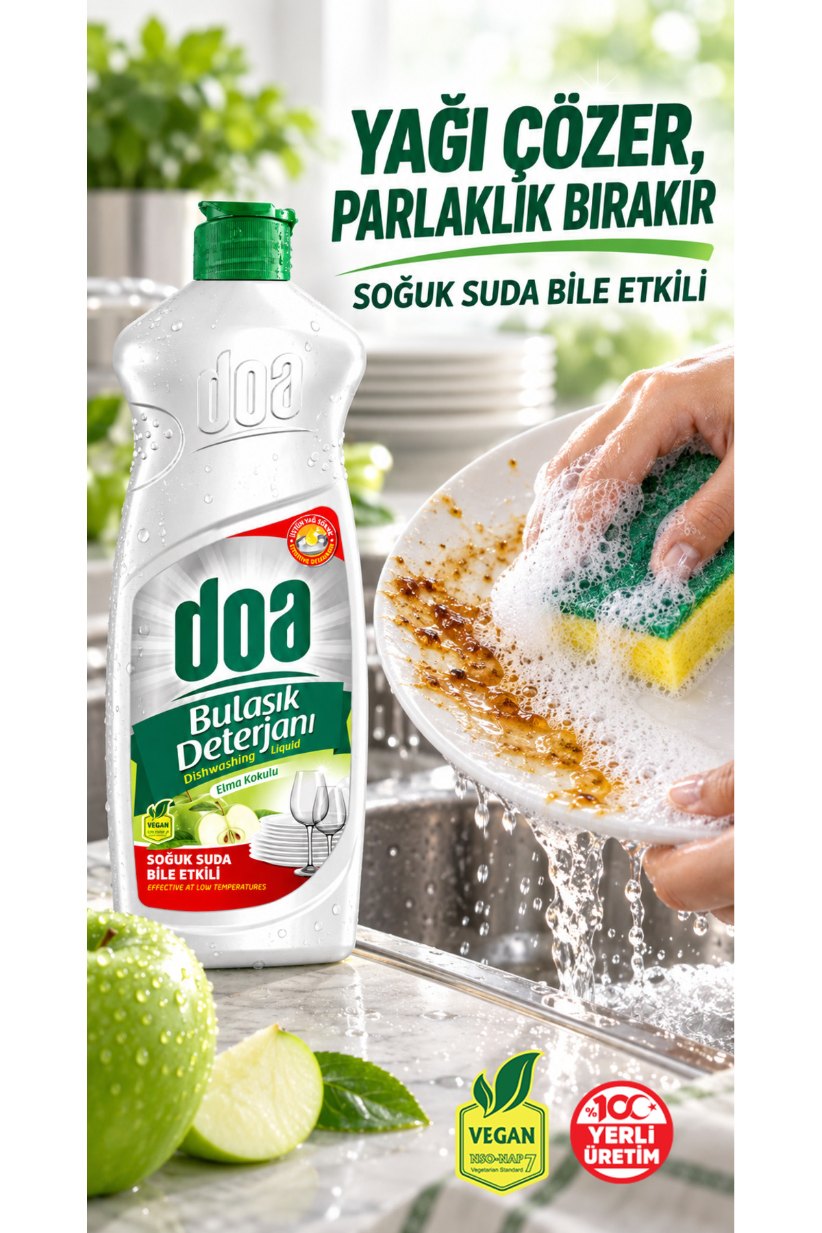 DOA BULAŞIK ELMA KOKULU 650 ML