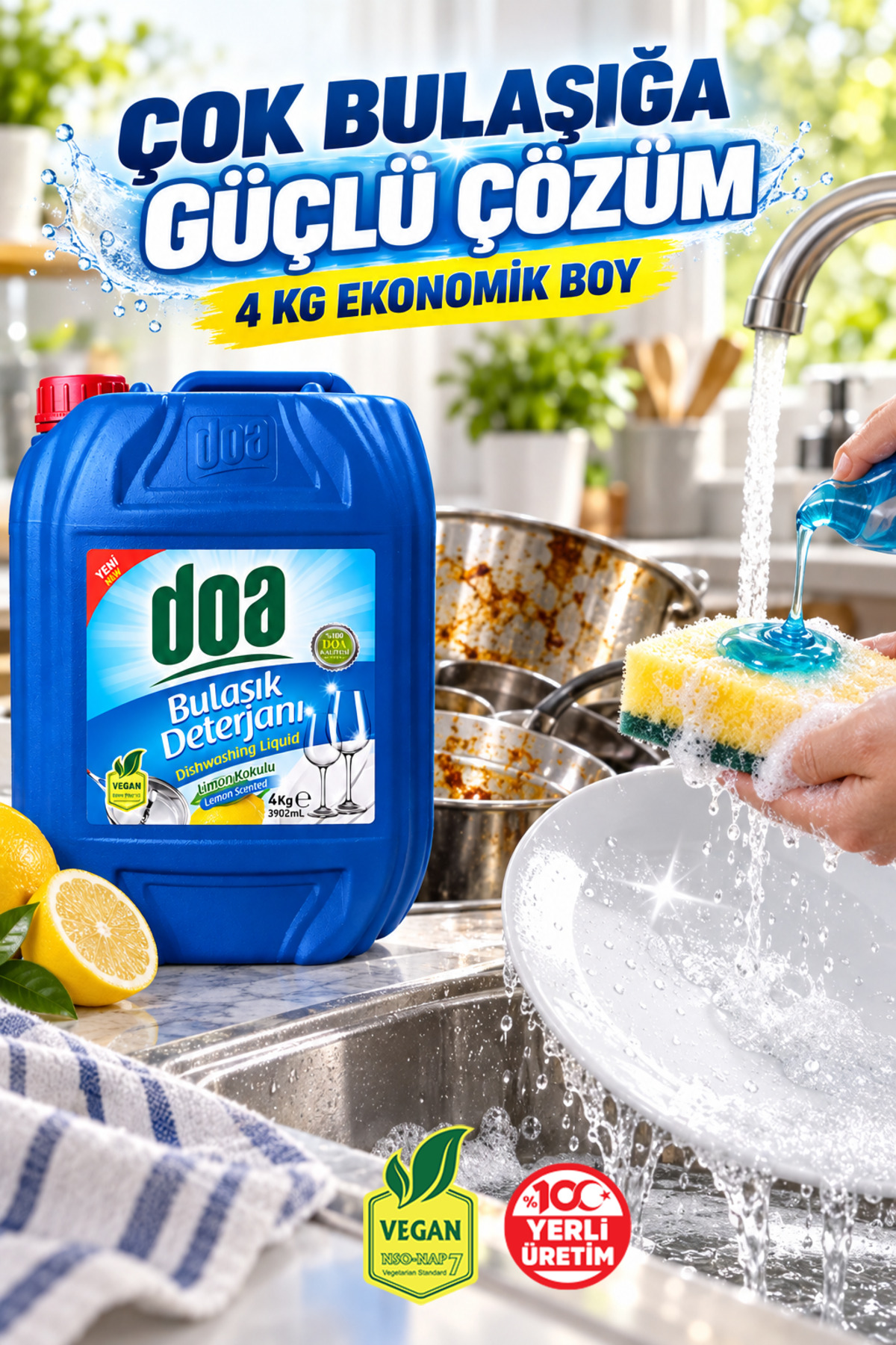 DOA SIVI BULAŞIK DET. LİMON / 4 KG