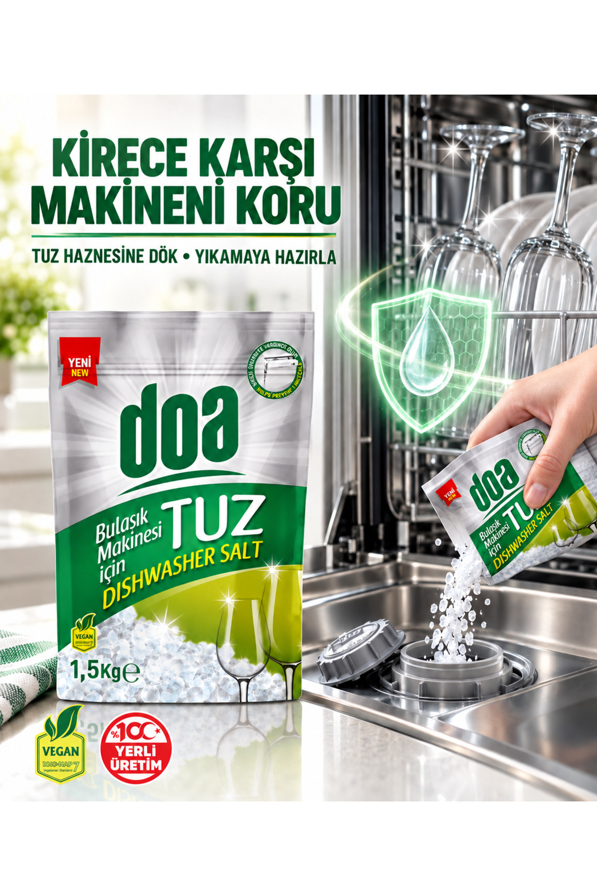 DOA BULAŞIK MAKİNA TUZU - DOYPACK / 1,5 KG