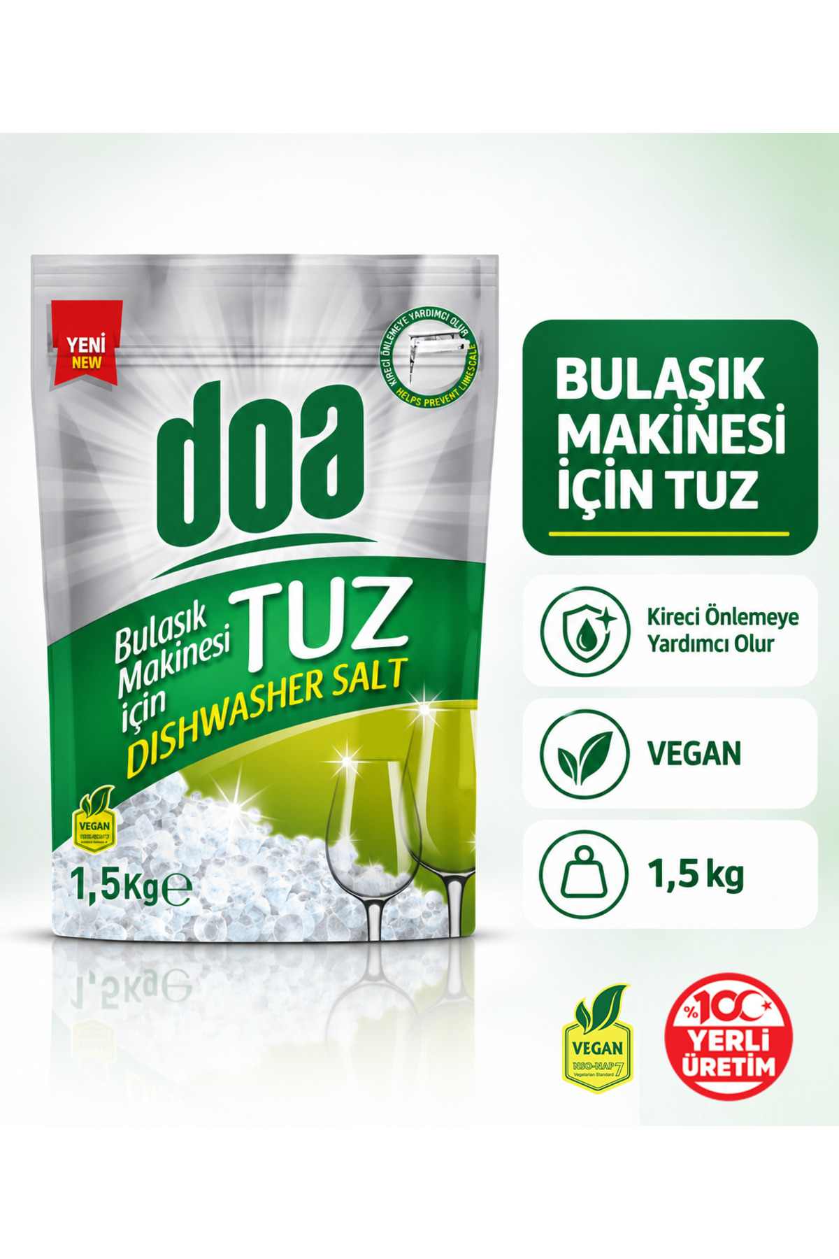 DOA BULAŞIK MAKİNA TUZU - DOYPACK / 1,5 KG