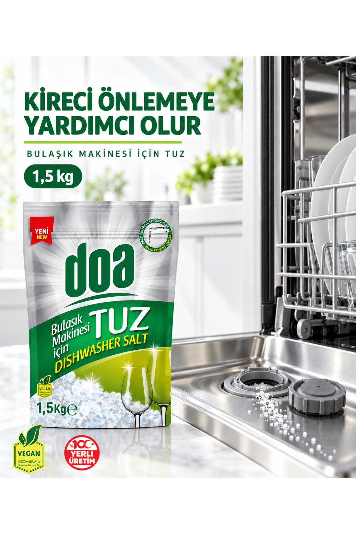 DOA BULAŞIK MAKİNA TUZU - DOYPACK / 1,5 KG