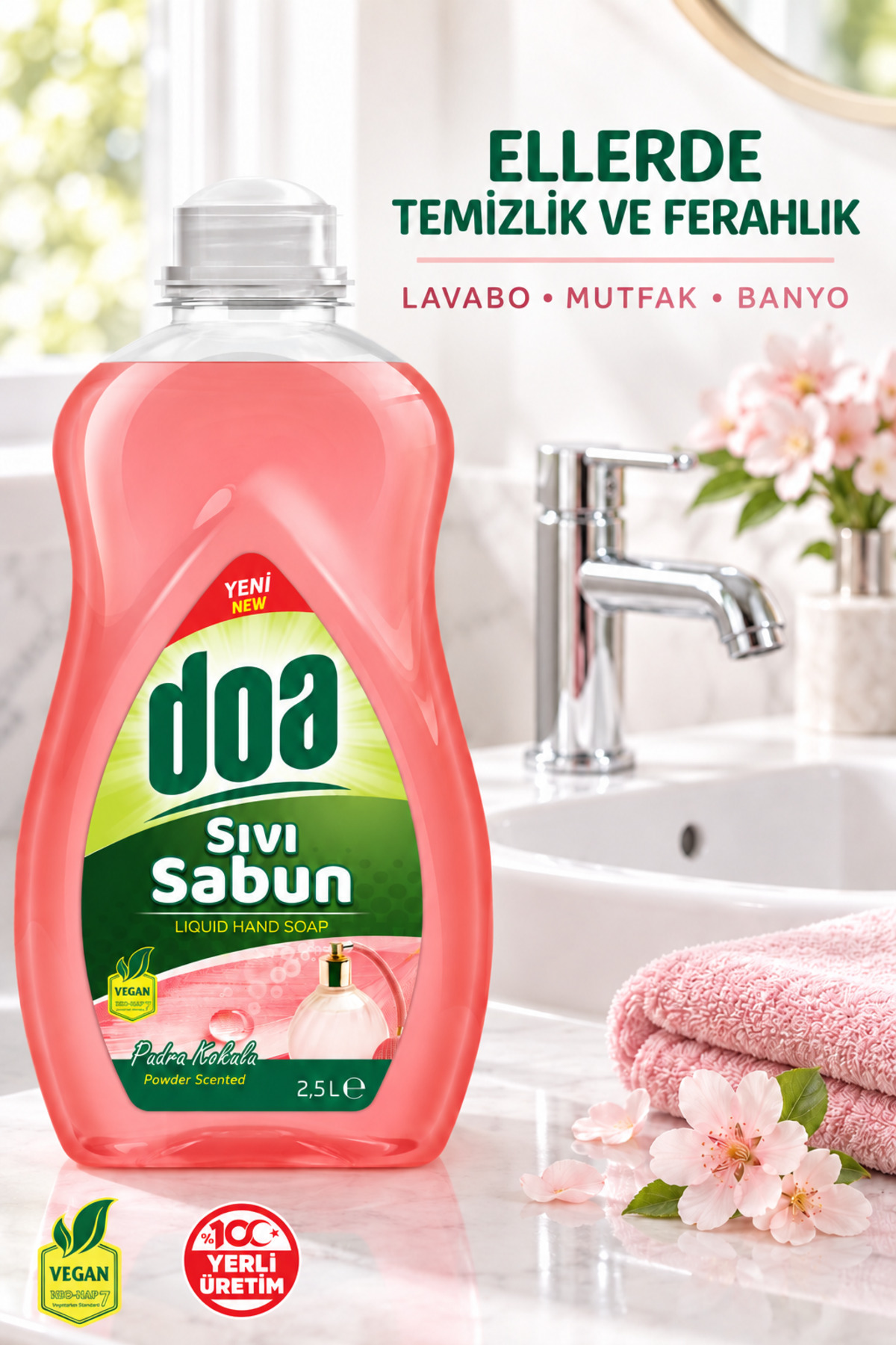 DOA SIVI SABUN PUDRA KOKULU / 2500 ML