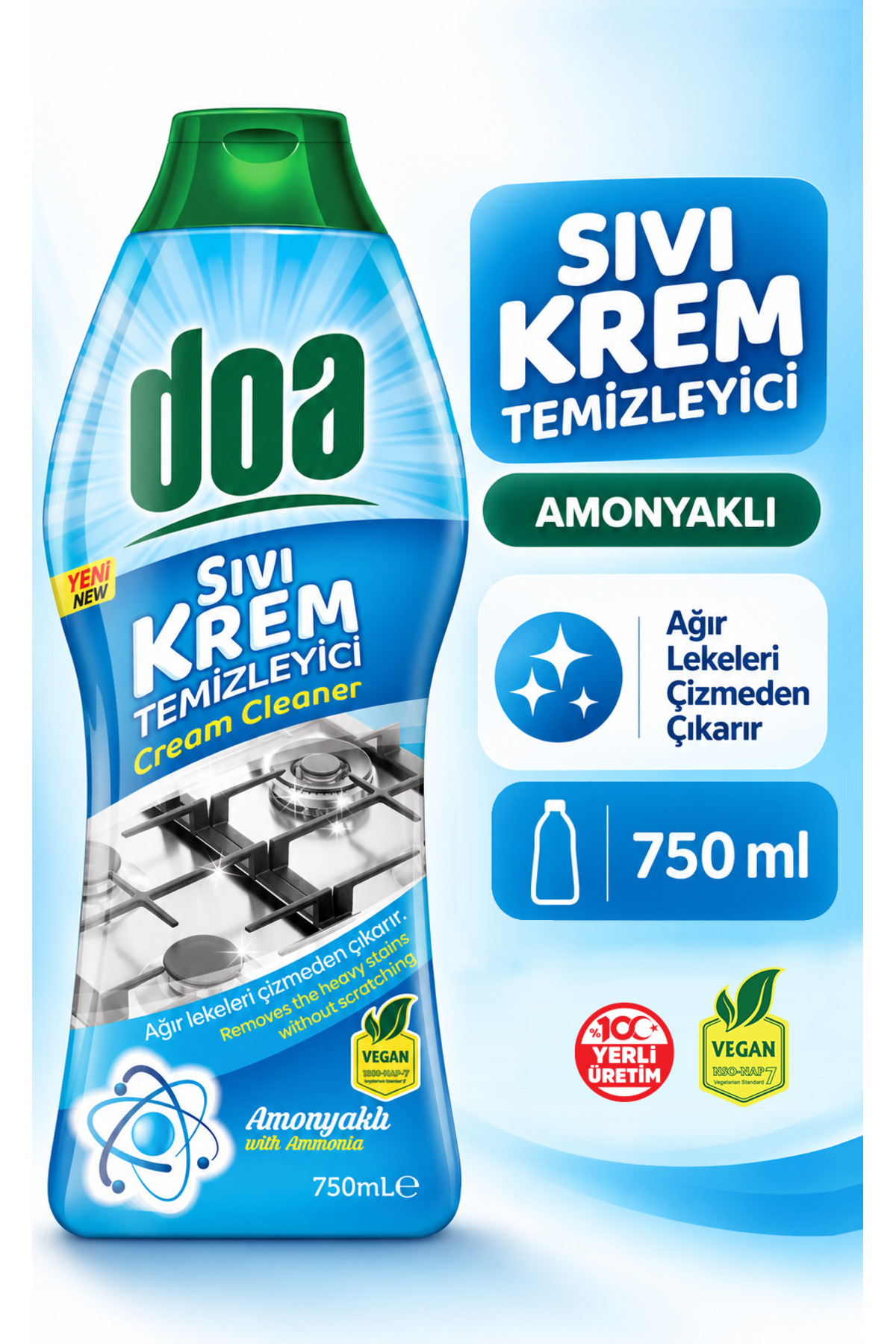 DOA MİNERALLİ SIVI KREM AMONYAK / 750 ML