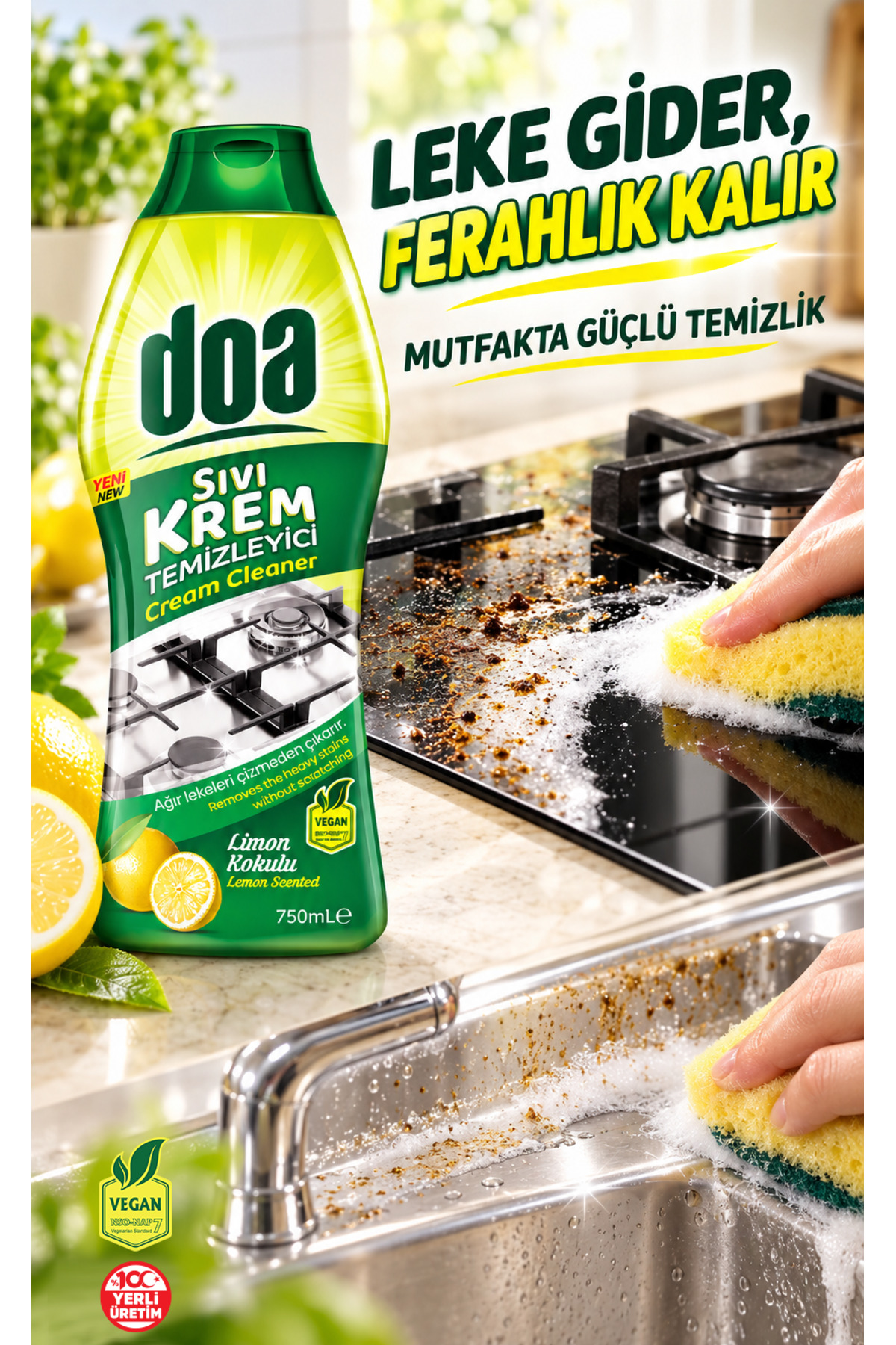 DOA MİNERALLİ SIVI KREM LİMON / 750 ML