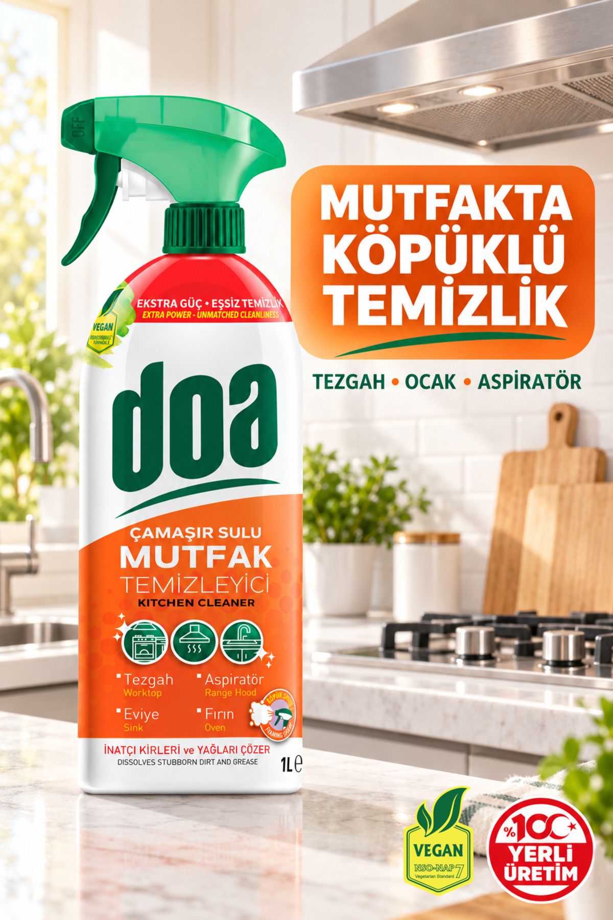 DOA MUTFAK TEMIZLEYICI SPREY / 1000 ML