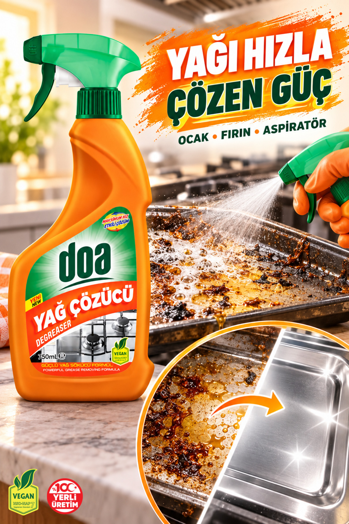 DOA YAĞ ÇÖZÜCÜ SPREY / 750ML