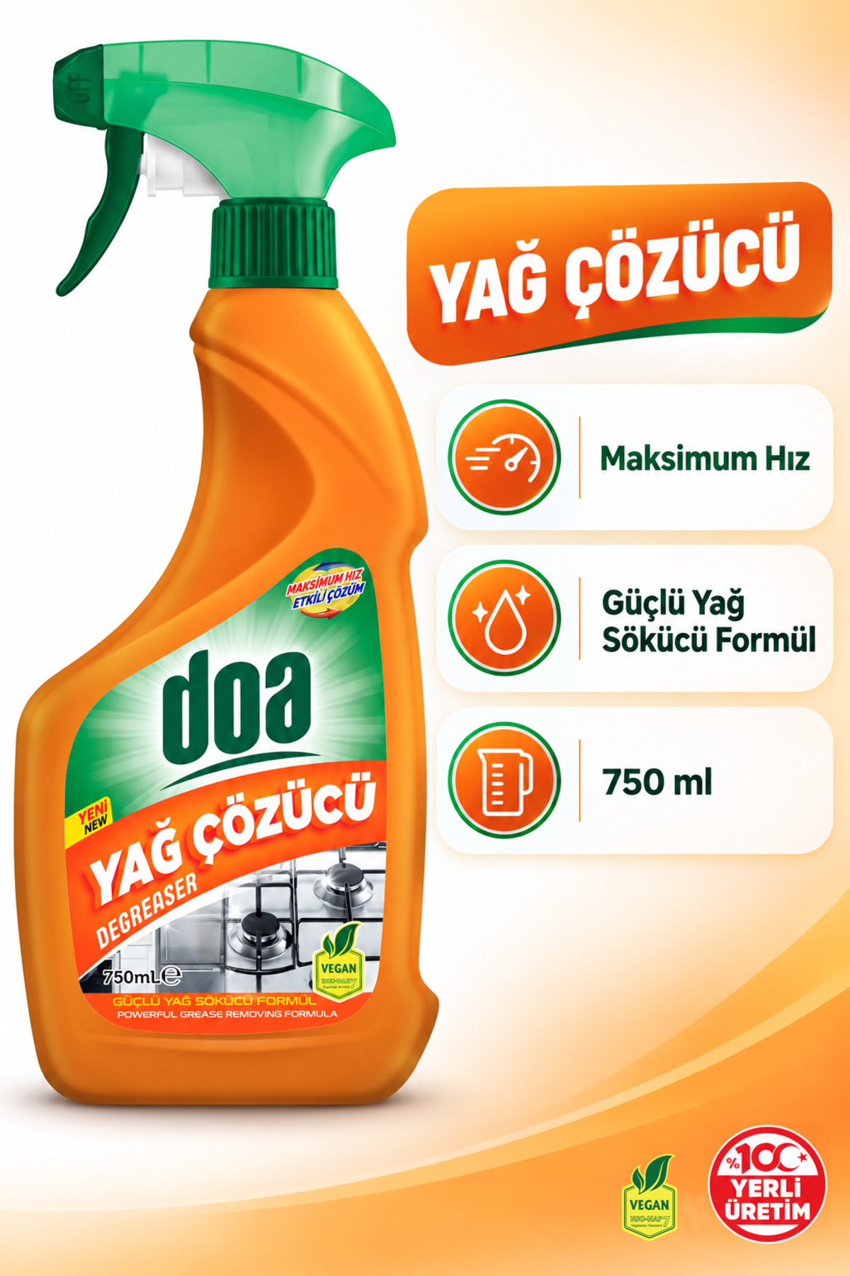 DOA YAĞ ÇÖZÜCÜ SPREY / 750ML