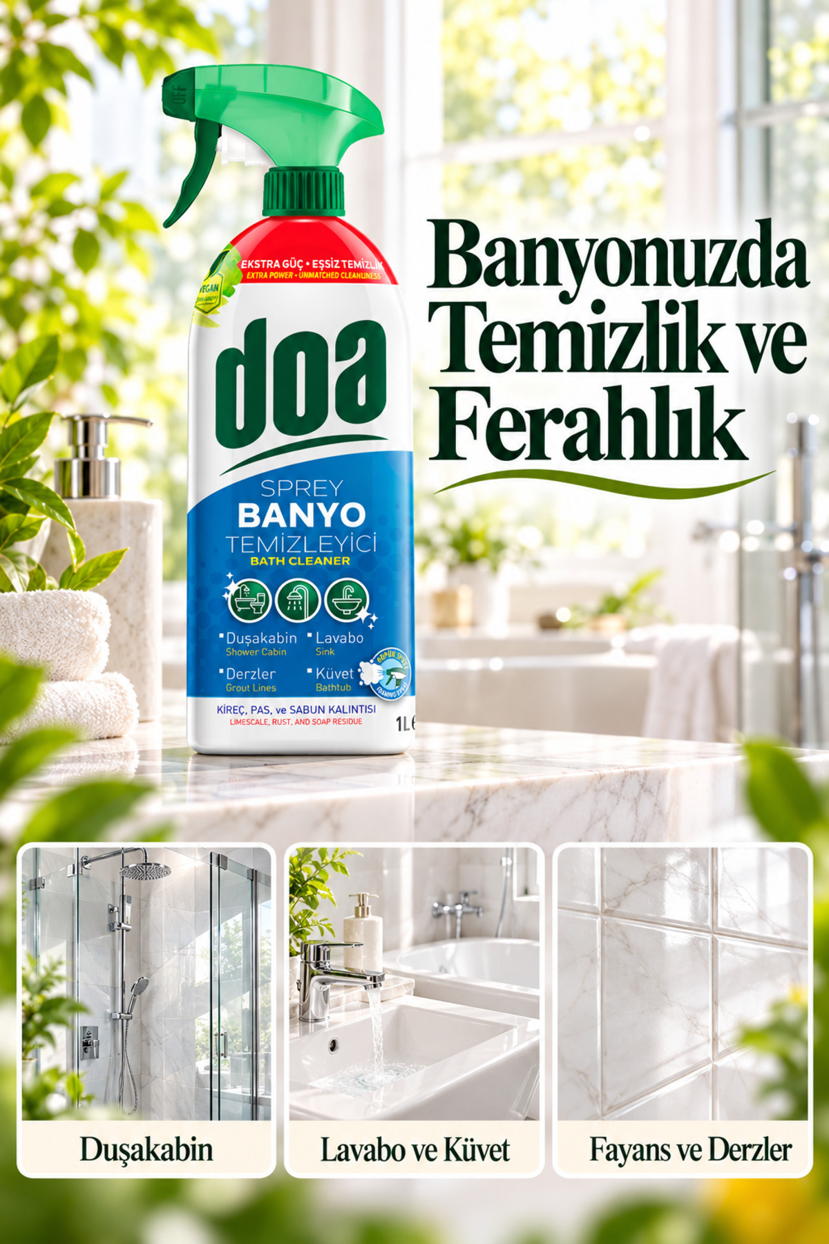 DOA BANYO TEMIZLEYICI SPREY / 1000 ML