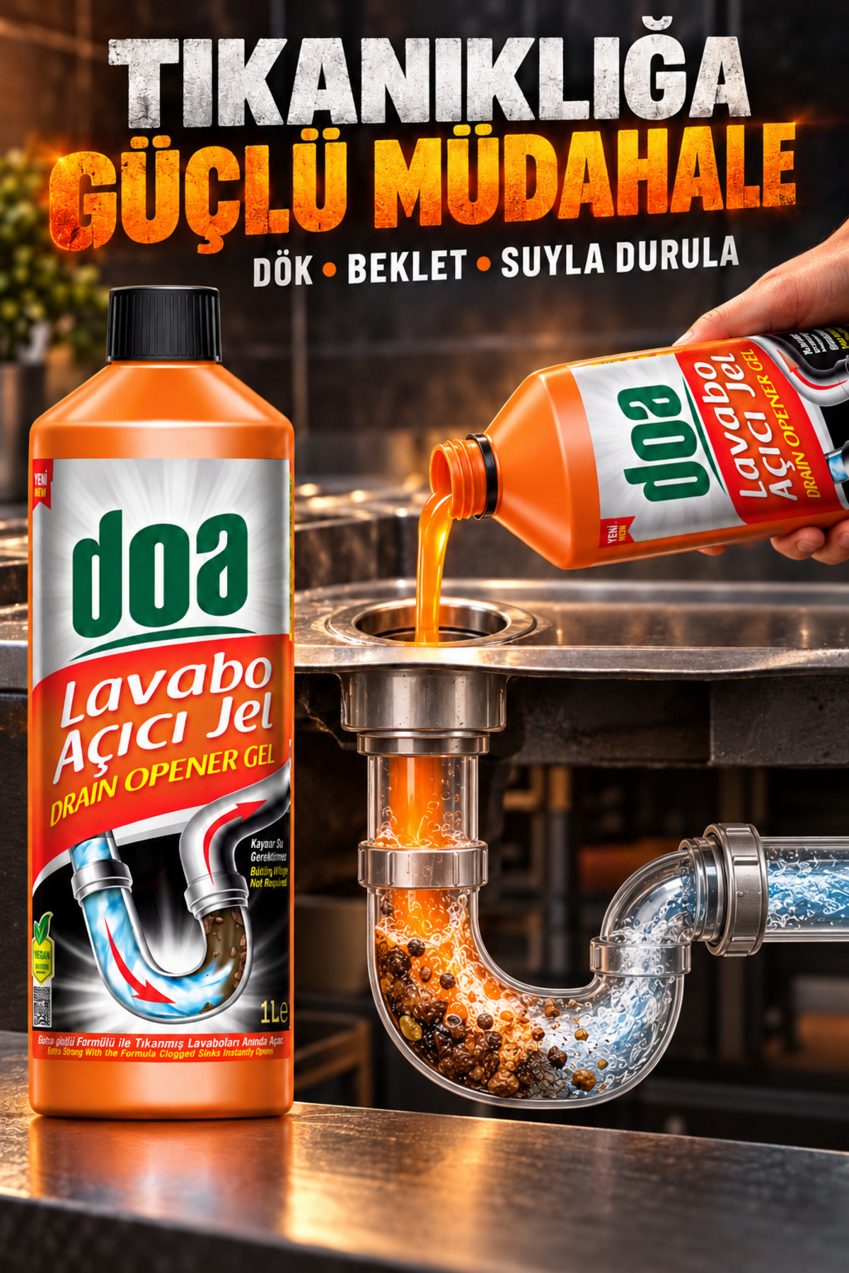 DOA LAVABO AÇICI JEL / 1000 ML