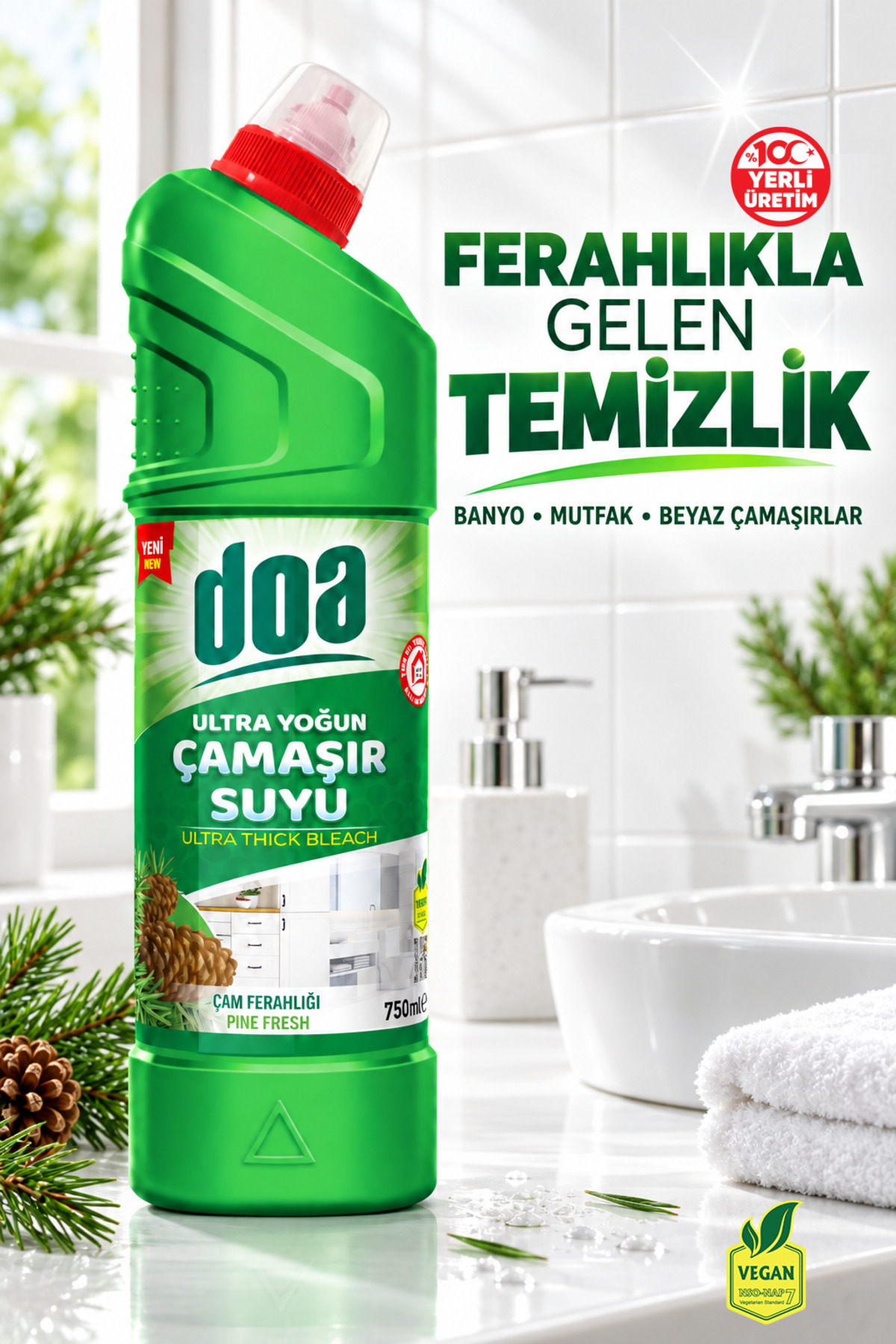 DOA ULTRA ÇAMAŞIR SUYU ÇAM FERAHLIĞI / 750 ML