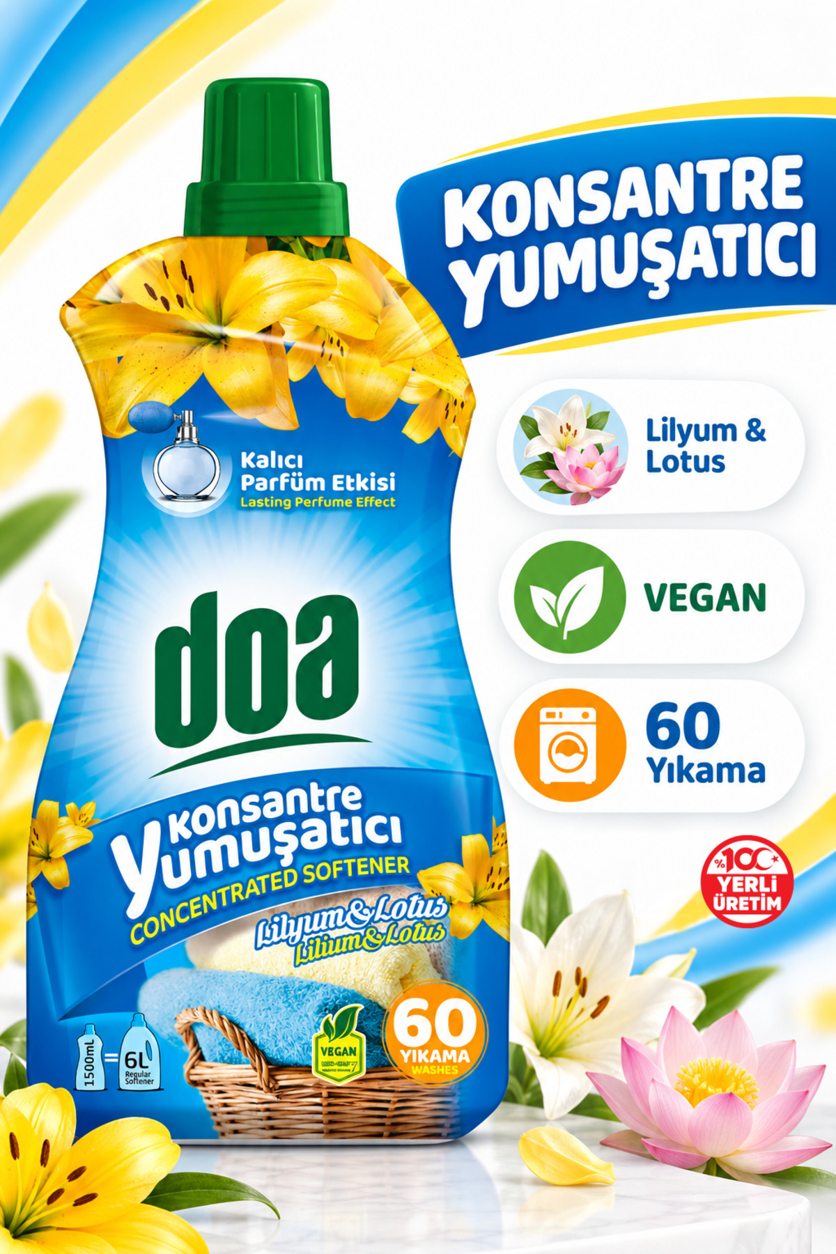 DOA KONSANTRE YUM. LİLİ LOTUS ÇİÇEĞİ / 1500 ML