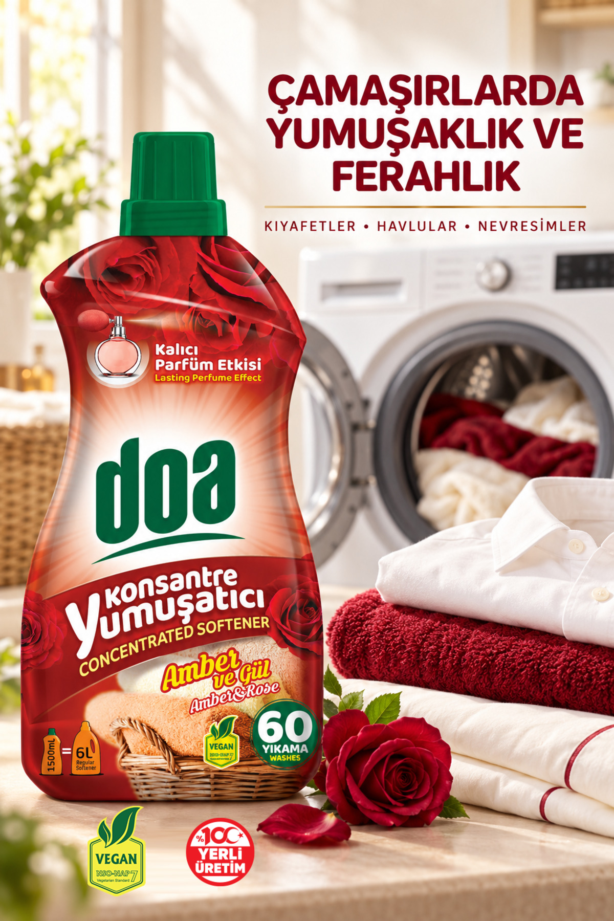 DOA KONSANTRE AMBER VE GÜL / 1500 ML