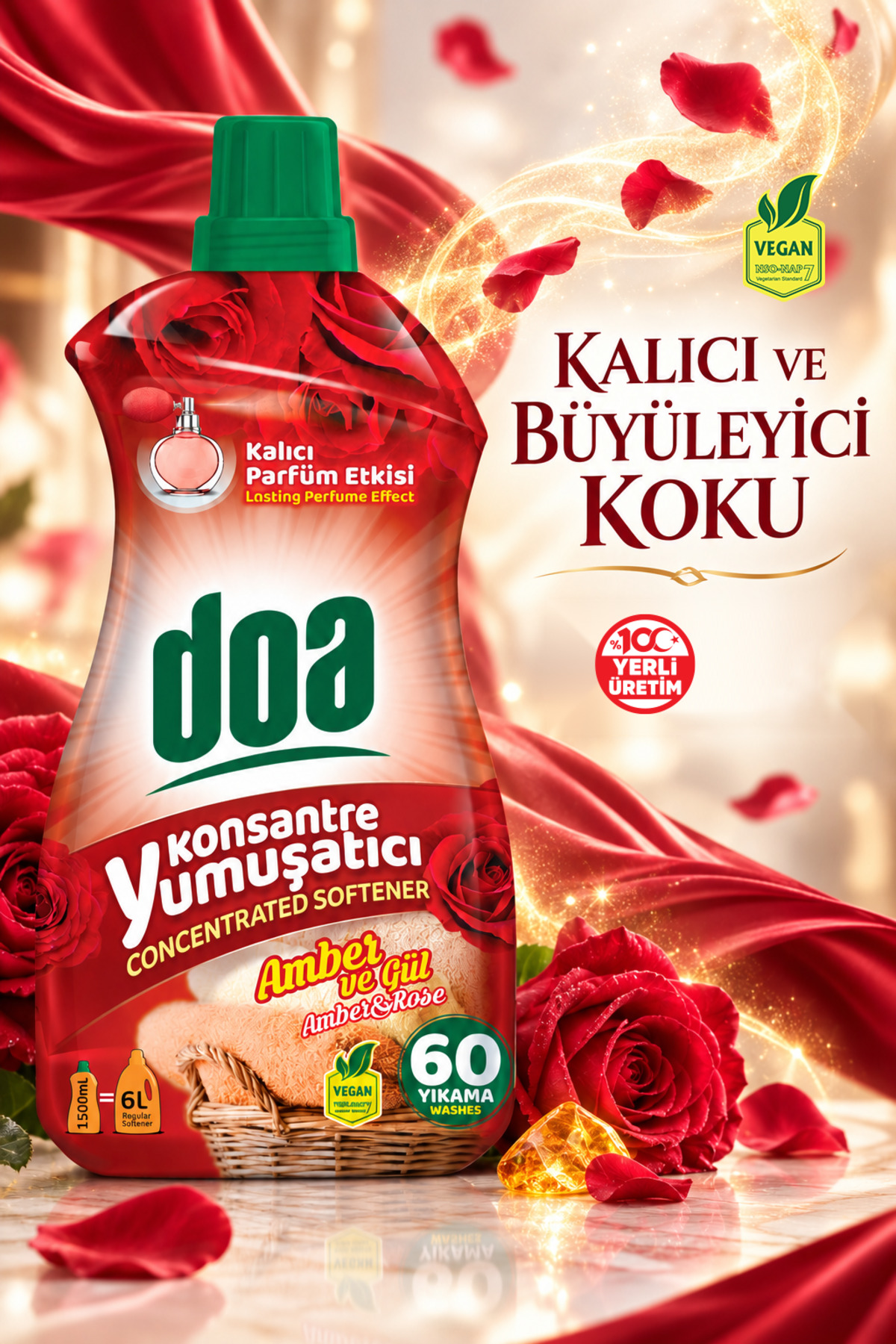 DOA KONSANTRE AMBER VE GÜL / 1500 ML