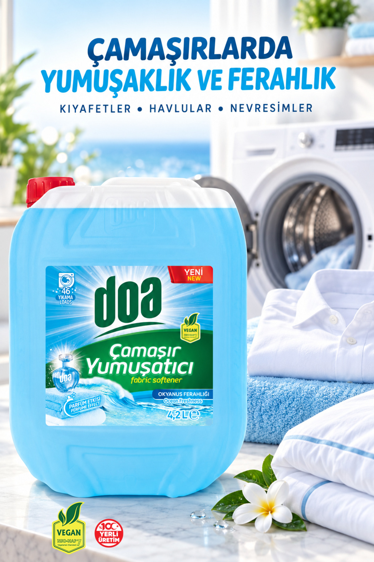 DOA YUMUŞATICI OKYANUS  FERAHLIĞI BİDON 4,2 LT