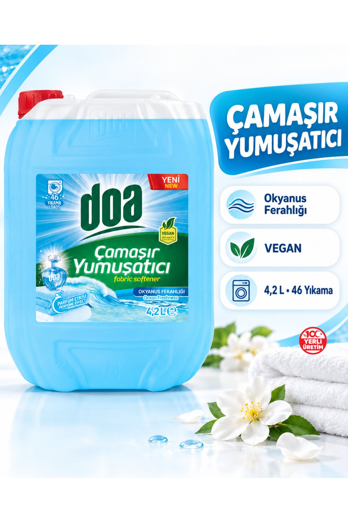 DOA YUMUŞATICI OKYANUS  FERAHLIĞI BİDON 4,2 LT