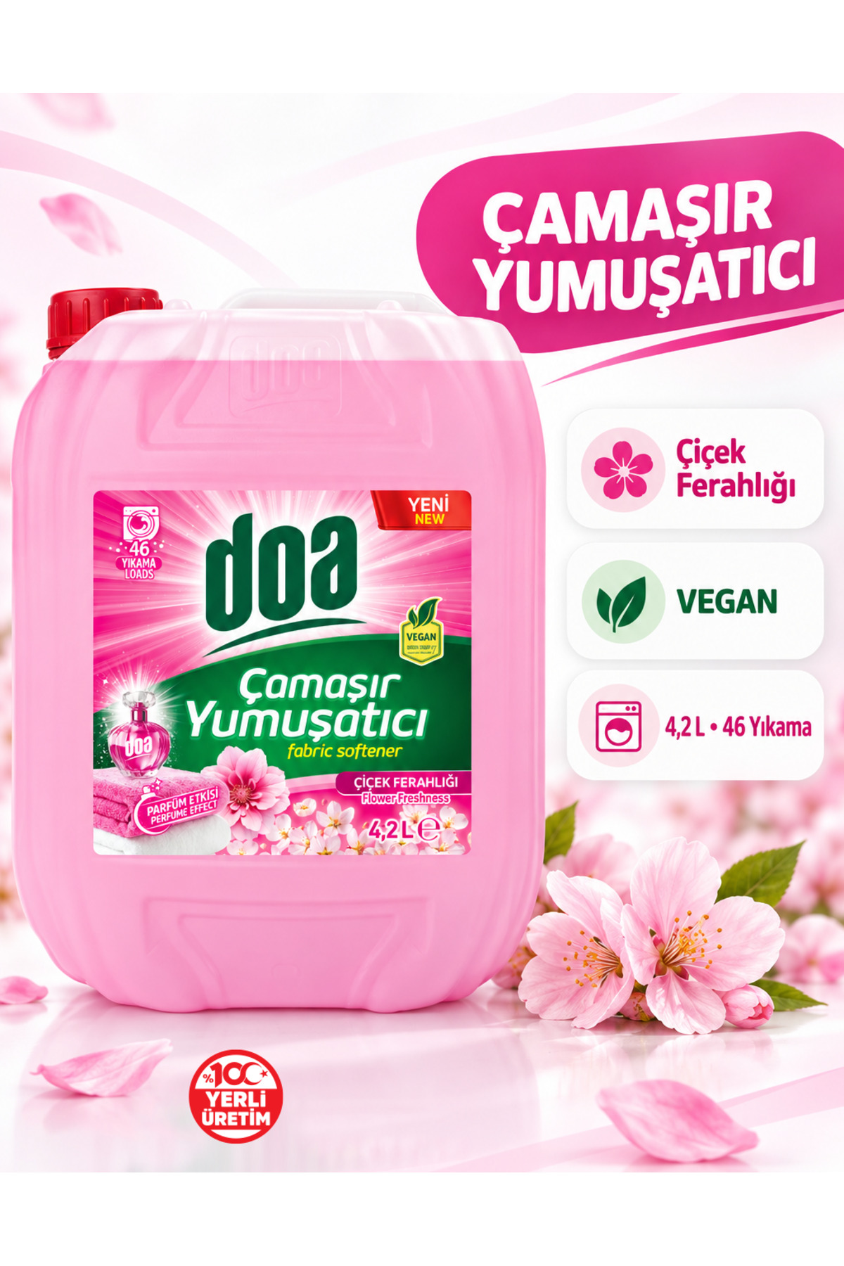 DOA YUMUŞATICI ÇİÇEK FERAHLIĞI BİDON 4,2 LT