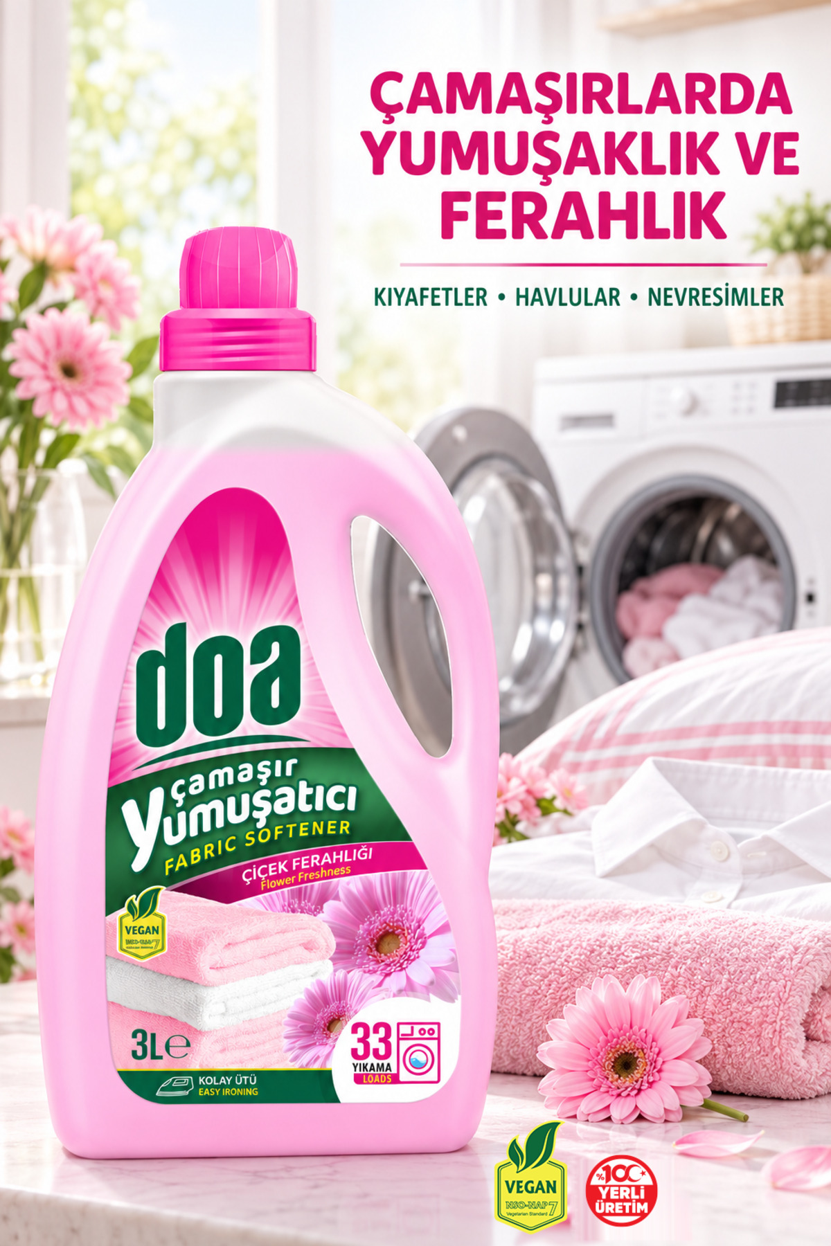 DOA YUMUŞATICI ÇİÇEK FERAHLIĞI/3 LT