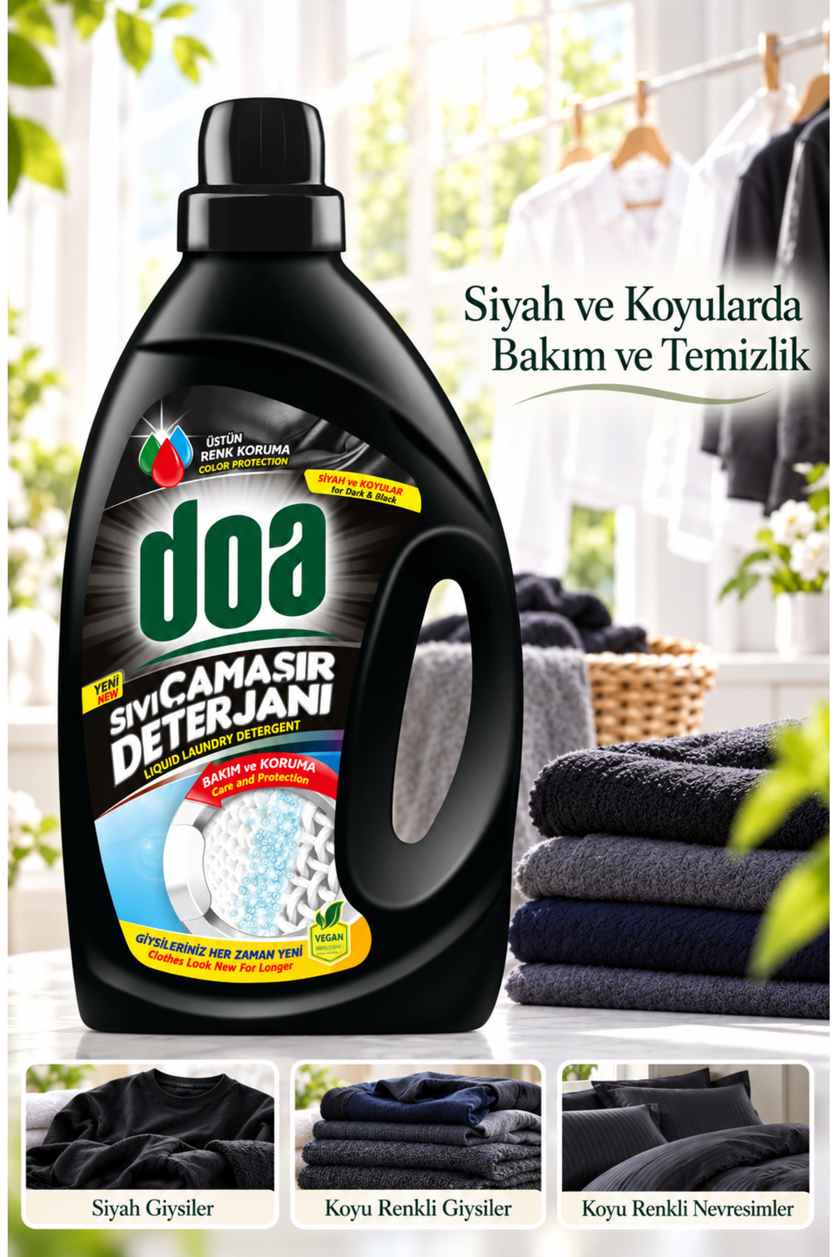 DOA SIVI ÇAMAŞIR DETERJANI SİYAHLAR  /2700ML