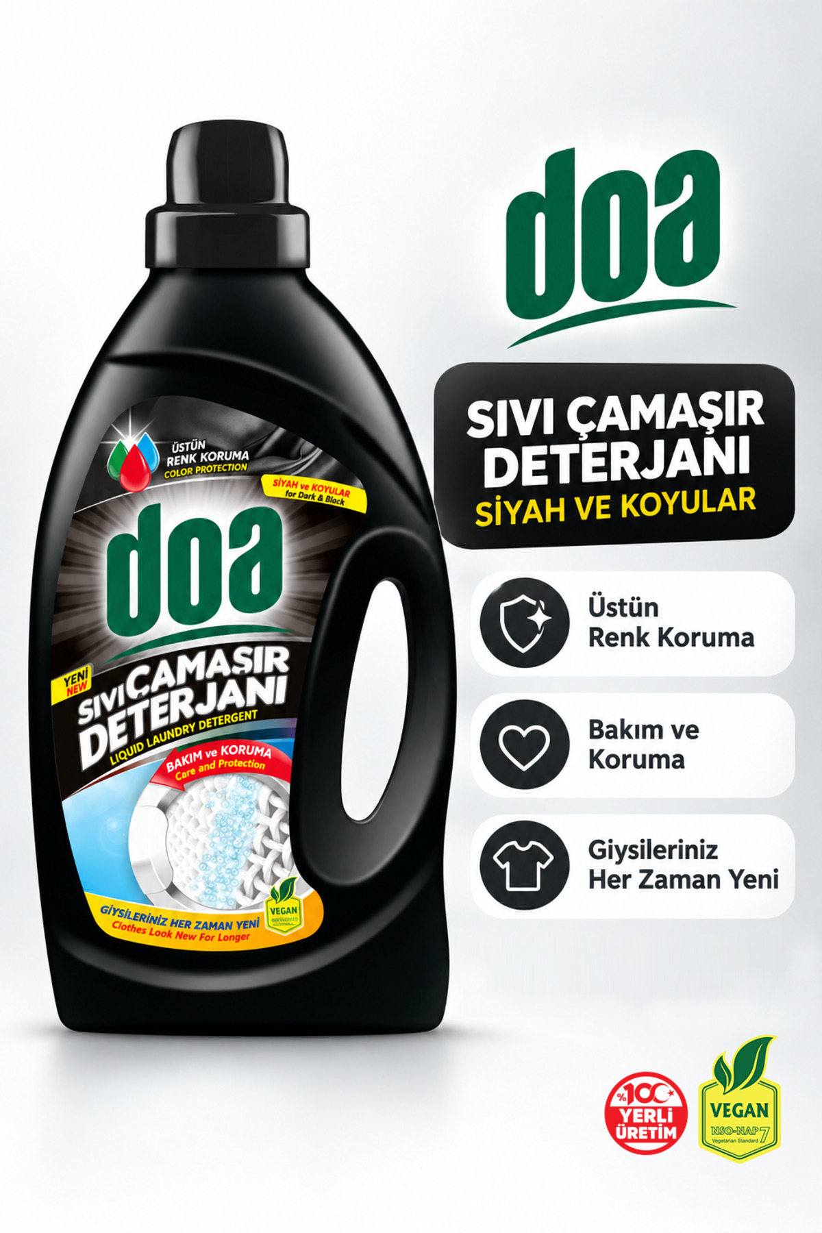 DOA SIVI ÇAMAŞIR DETERJANI SİYAHLAR  /2700ML