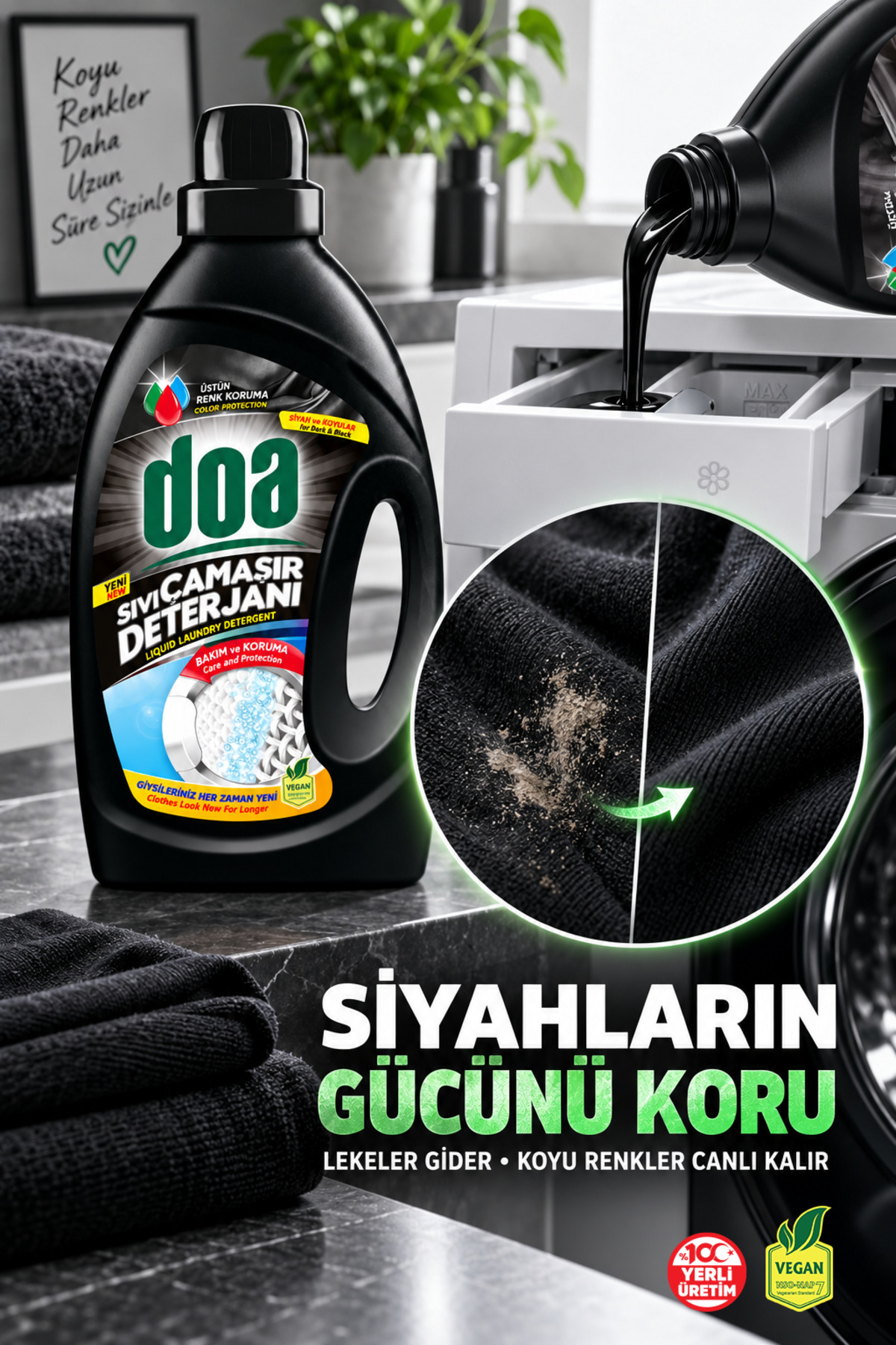DOA SIVI ÇAMAŞIR DETERJANI SİYAHLAR  /2700ML