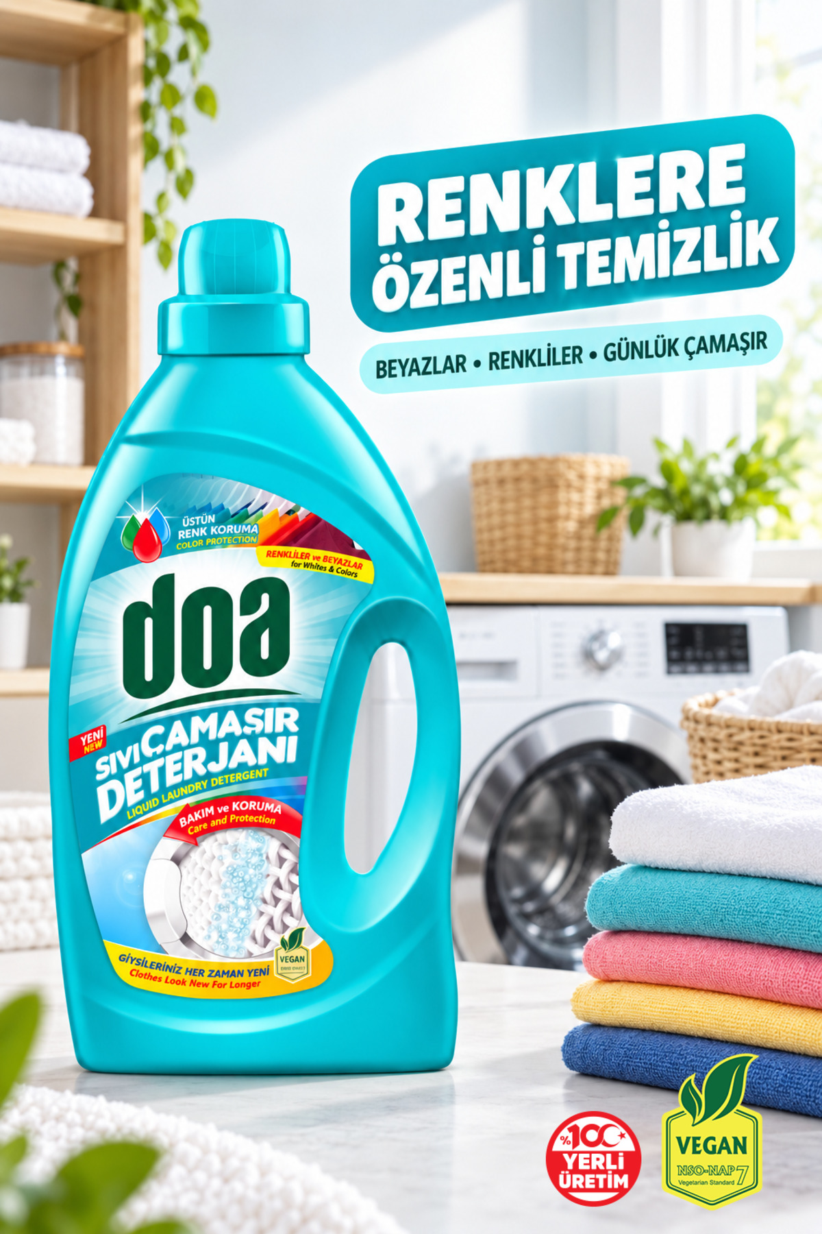 DOA SIVI ÇAMAŞIR DETERJANI RENKLİLER VE BEYAZLAR /2700ML