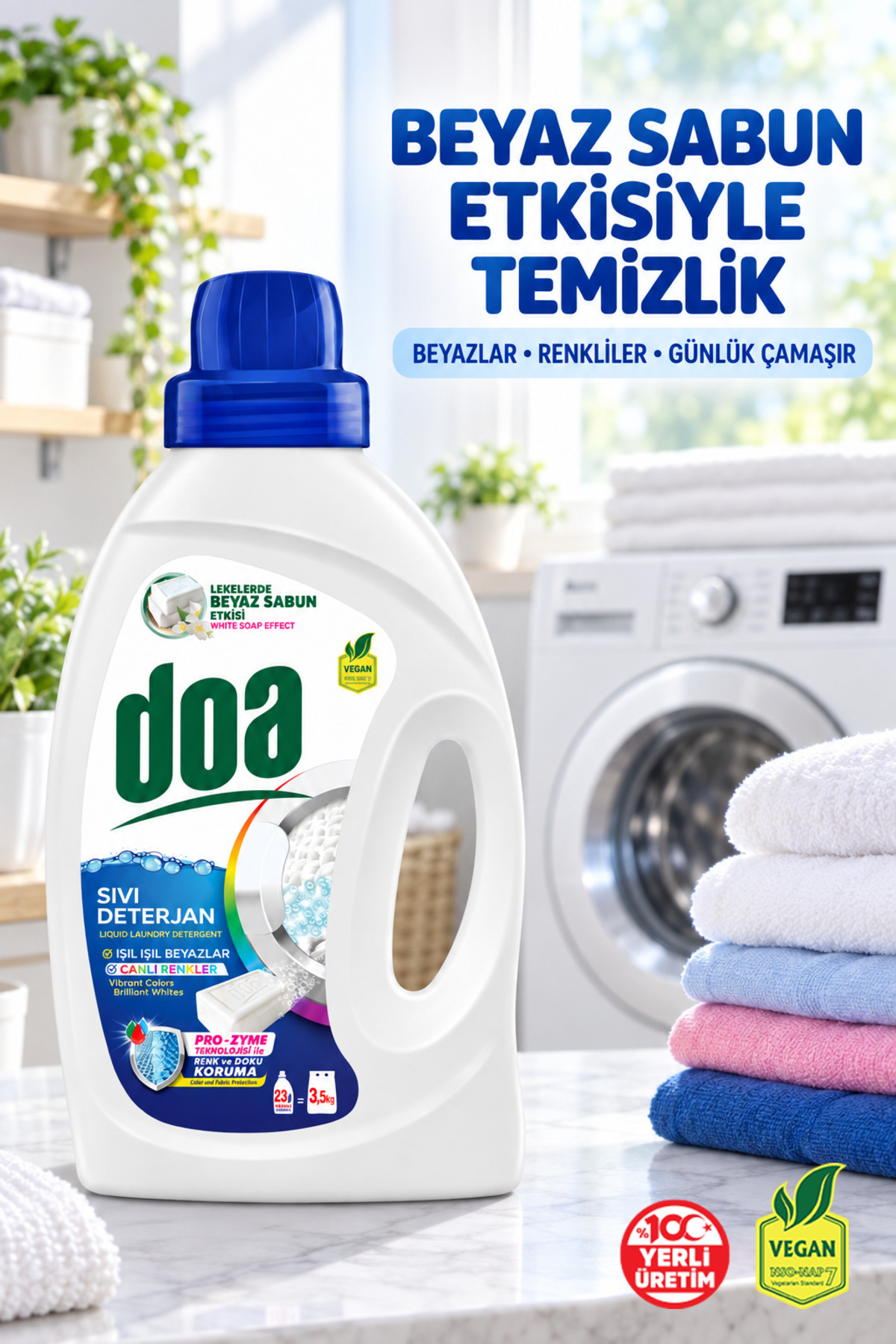 DOA SIVI ÇAM.DET.BEYAZ SABUN ETKILI / 1500 ML