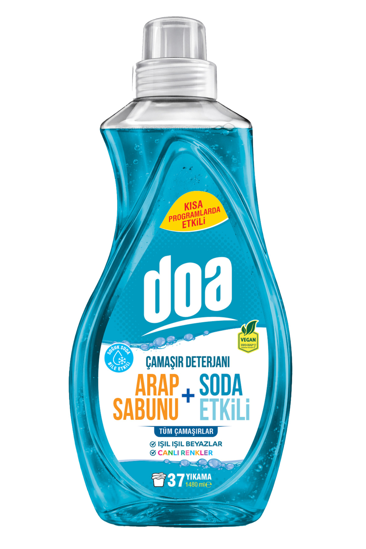 DOA ÇAMAŞIR DETERJANI ARAP SABUNU SODA ETKİLİ 1480 ML