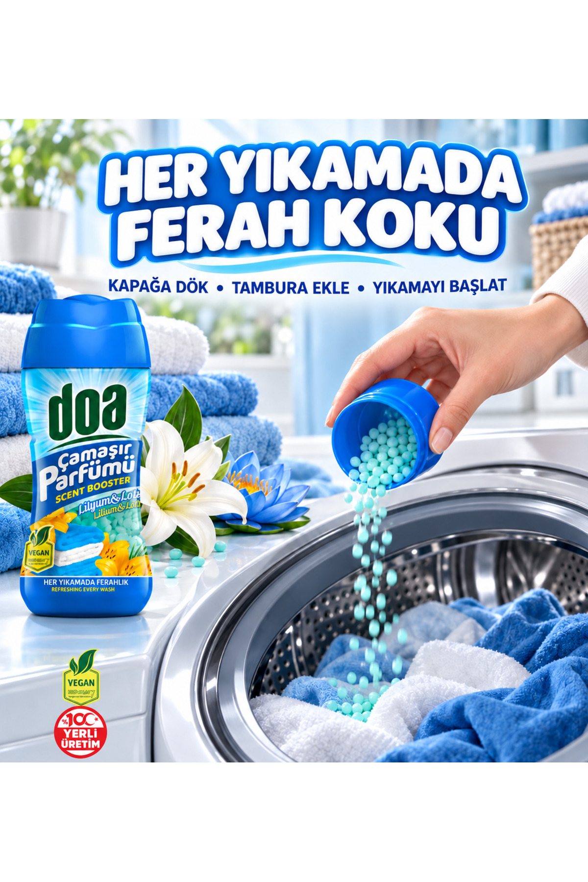 DOA ÇAMAŞIR PARFÜMÜ LİLYUM&LOTUS / 210 GR