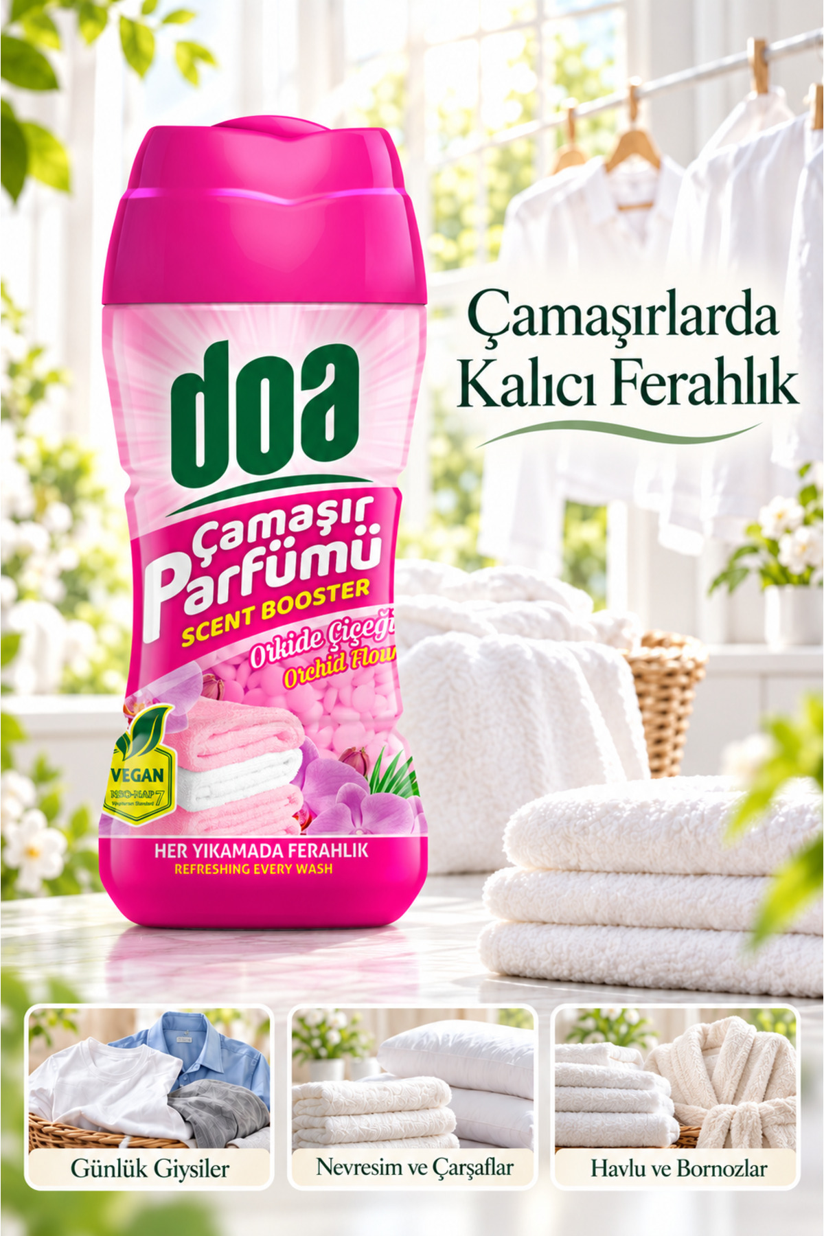 DOA  ÇAMAŞIR PARFÜMÜ ORKİDE ÇİÇEĞİ / 210 GR