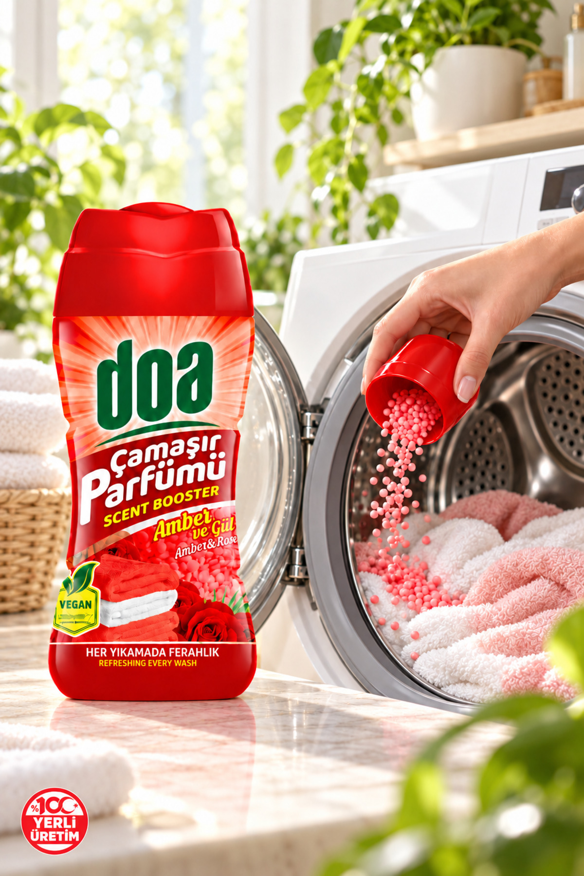 DOA  ÇAMAŞIR PARFÜMÜ AMBER&GÜL / 210 GR