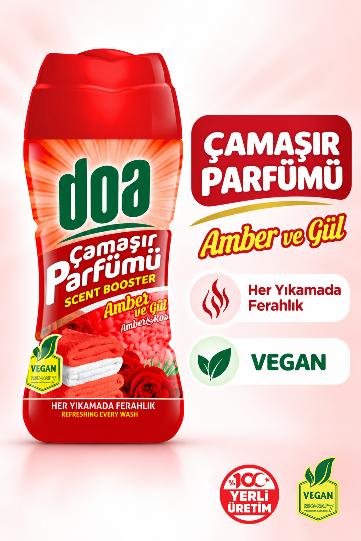 DOA  ÇAMAŞIR PARFÜMÜ AMBER&GÜL / 210 GR