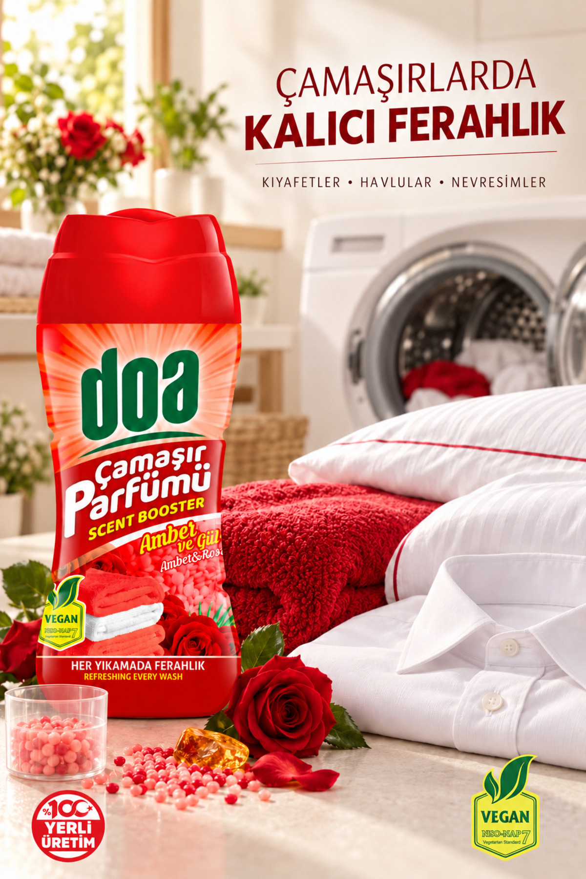 DOA  ÇAMAŞIR PARFÜMÜ AMBER&GÜL / 210 GR