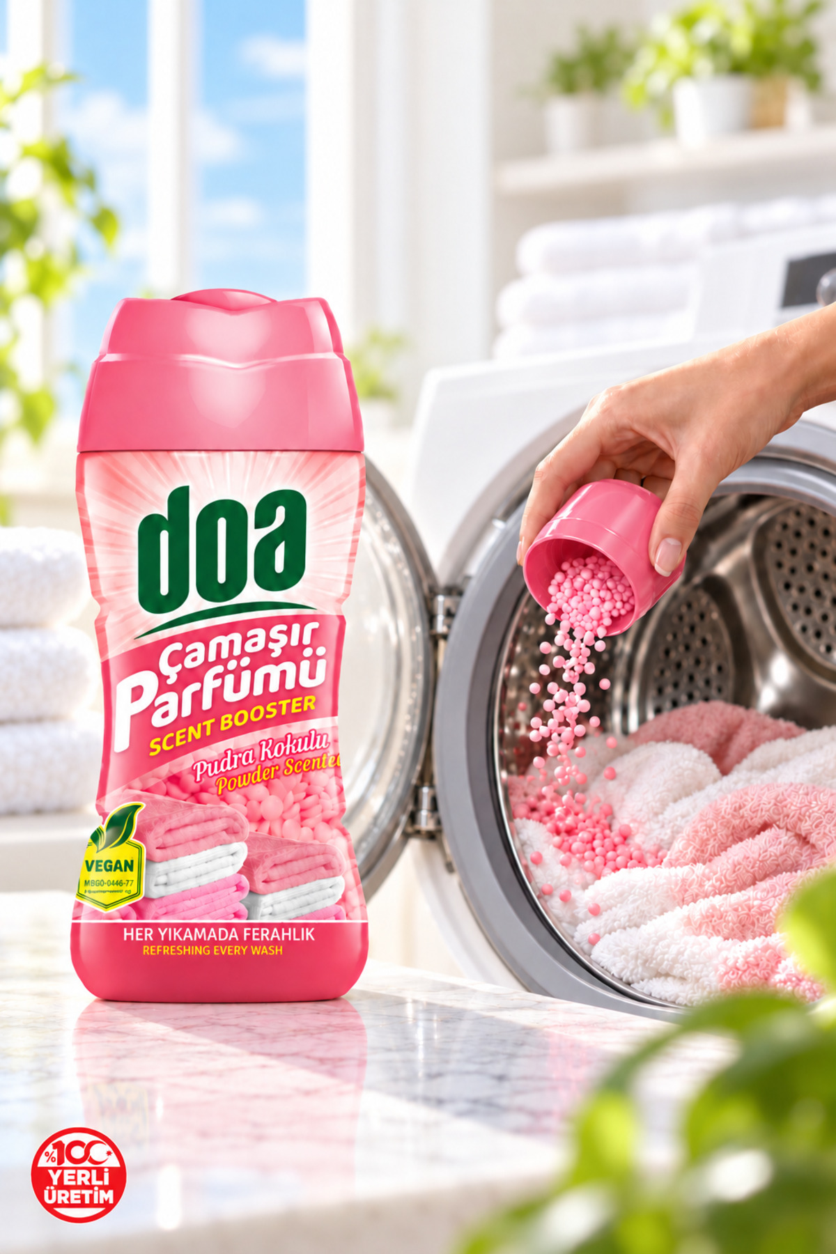 DOA  ÇAMAŞIR PARFÜMÜ PUDRA KOKULU / 210 GR