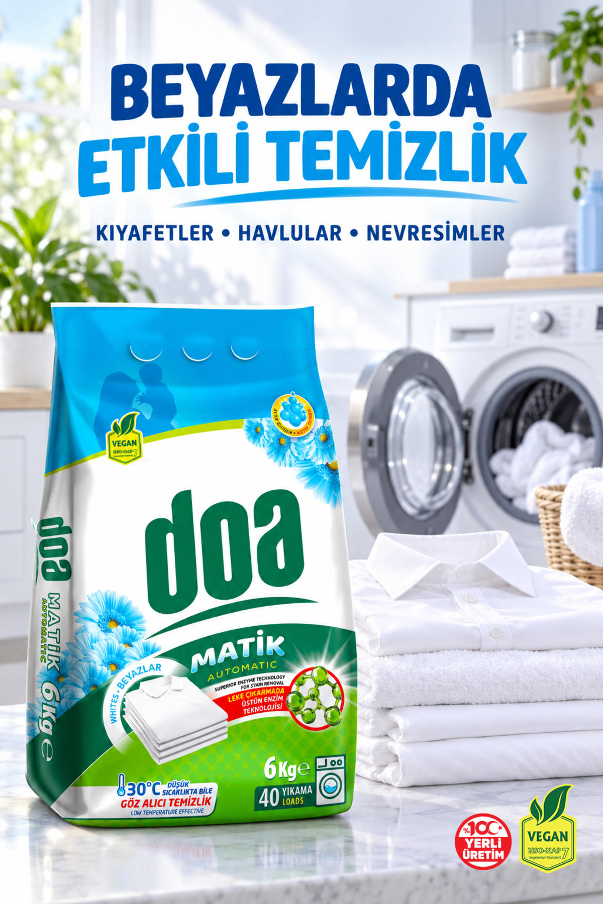 DOA MATİK DETERJAN BEYAZLAR 6 KG