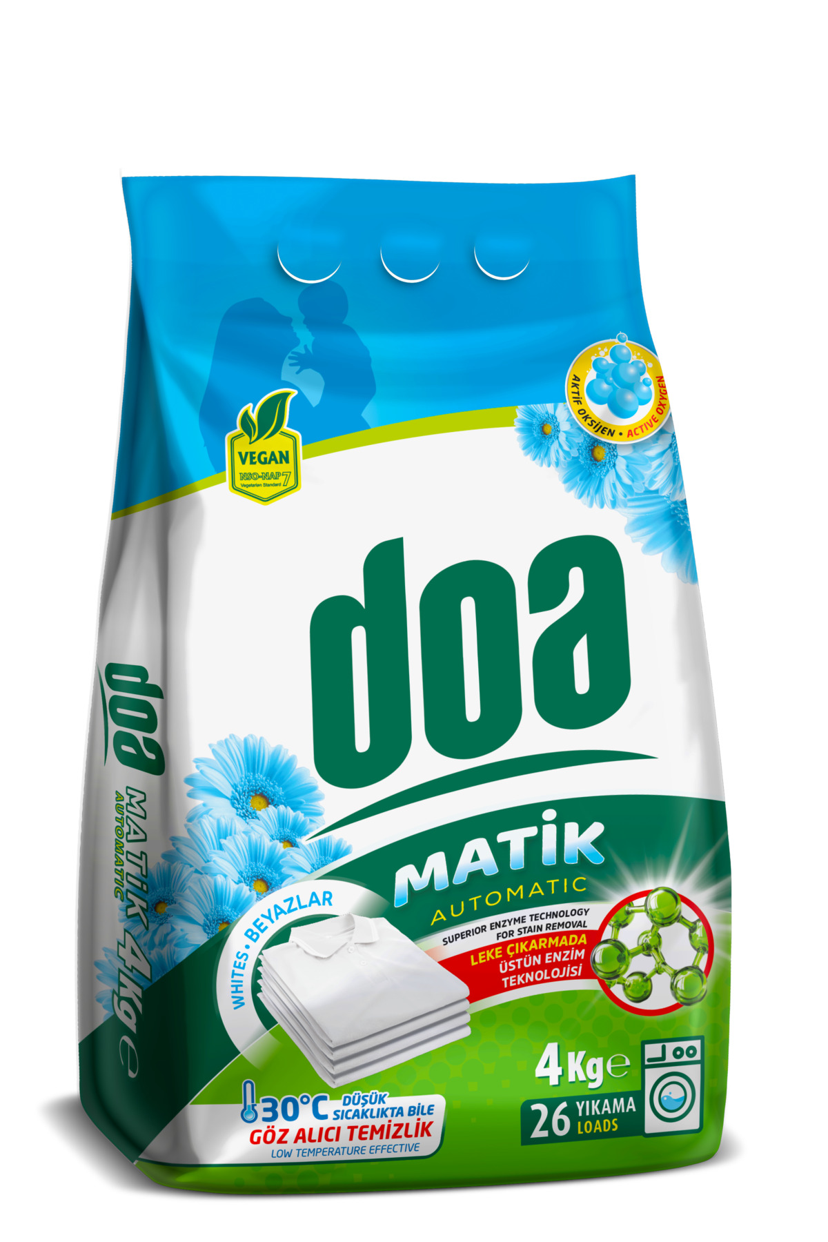 DOA MATİK DETERJAN BEYAZLAR 4 KG
