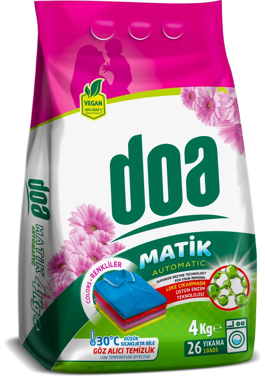 DOA MATİK DETERJAN RENKLİLER 4 KG
