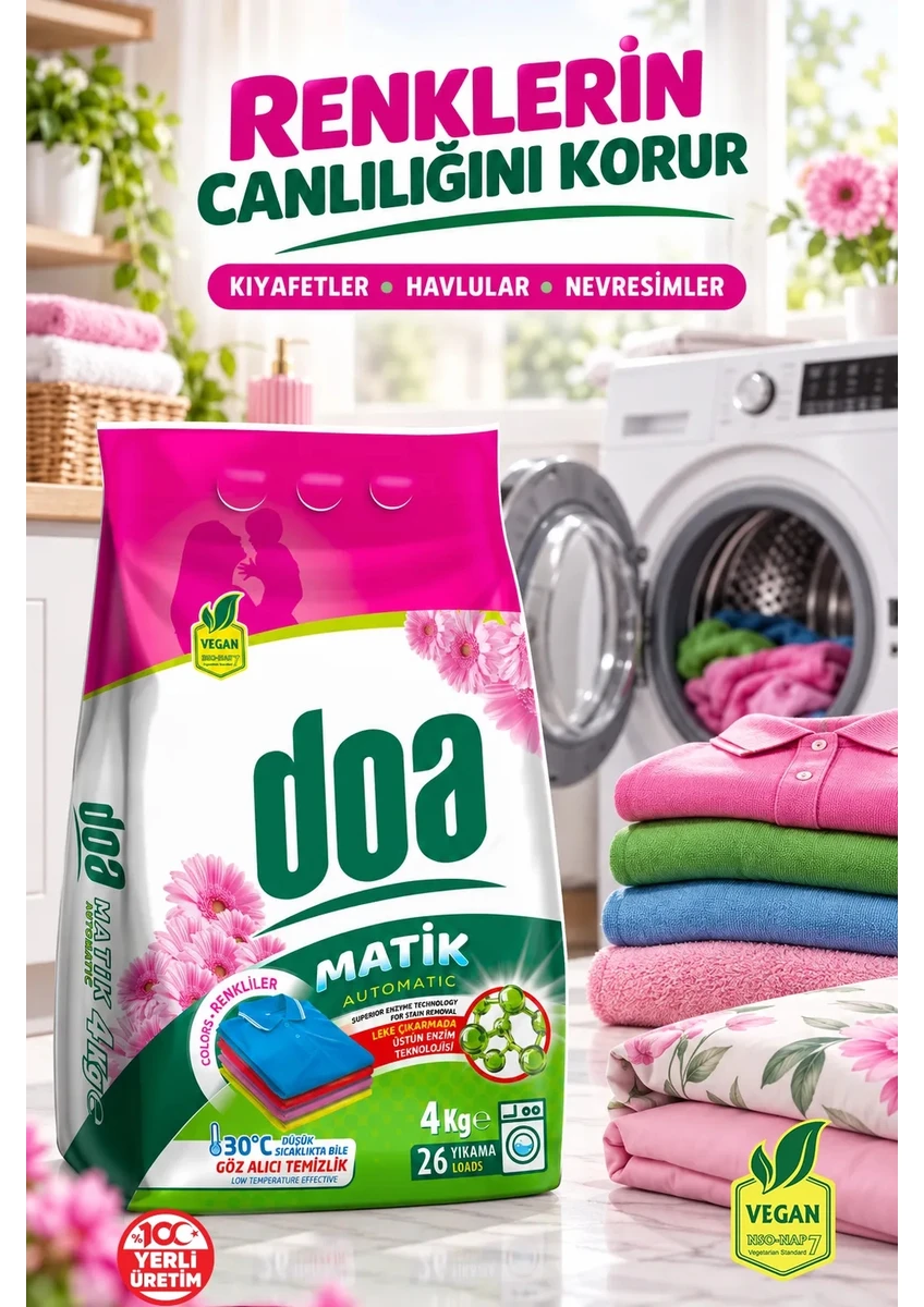 DOA MATİK DETERJAN RENKLİLER 4 KG