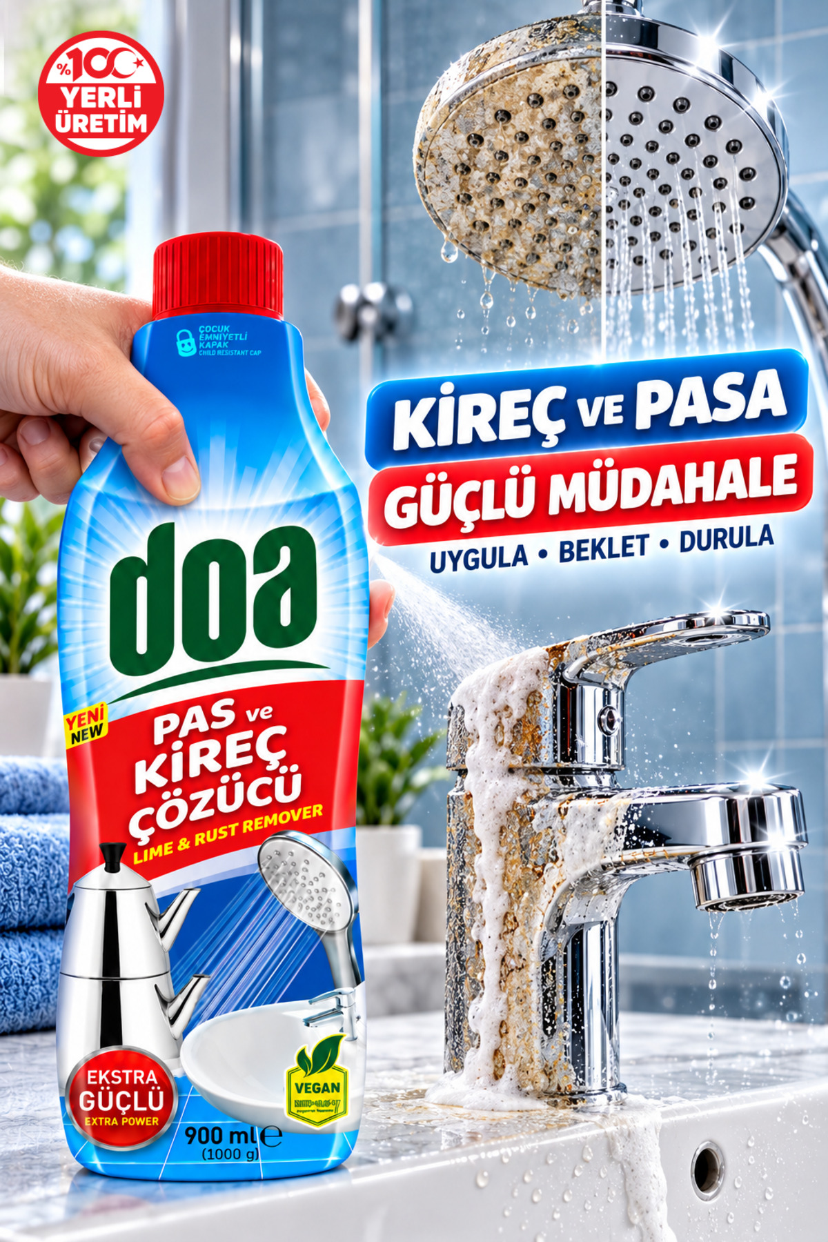 DOA PAS VE KİREÇ ÇÖZÜCÜ / 900 ML