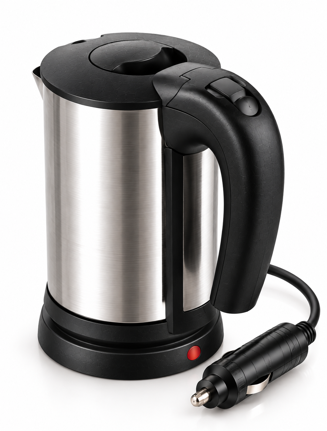 Araçta Sıcak Su Hazırlamak İçin 12V Çakmak Girişli Paslanmaz Çelik Su Isıtıcı Kettle