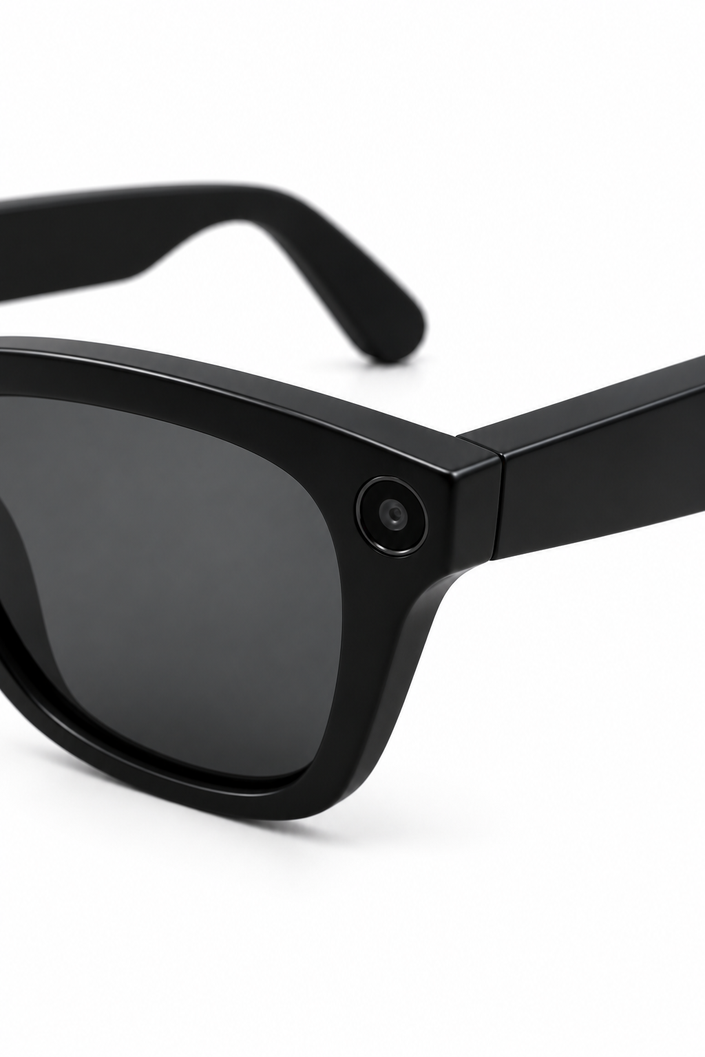 Kameralı Akıllı Gözlük Smart Glasses Güneş Gözlüğü Modern Siyah