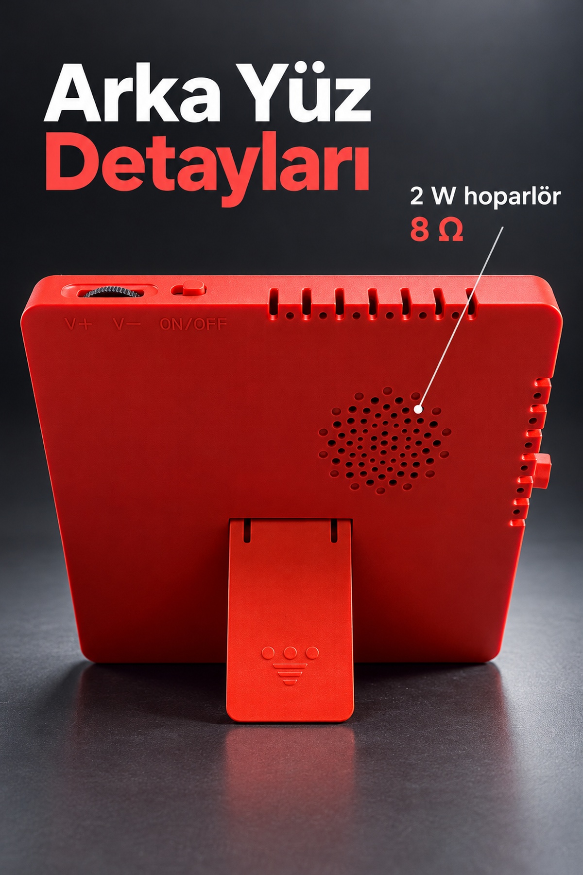 Bluetooth Fotoğraf Çerçevesi Dahili Hoparlörlü Destek Ayaklı Tasarım