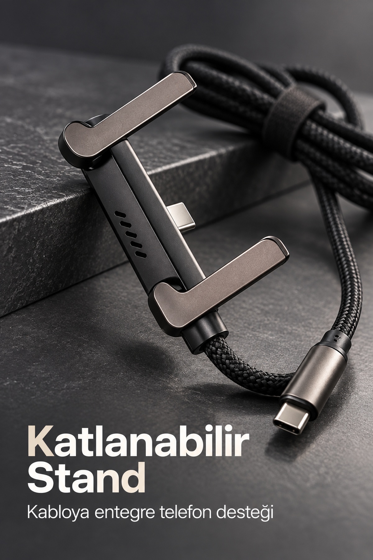 Type C Şarj Kablosu Çinko Alaşım Gövdeli
