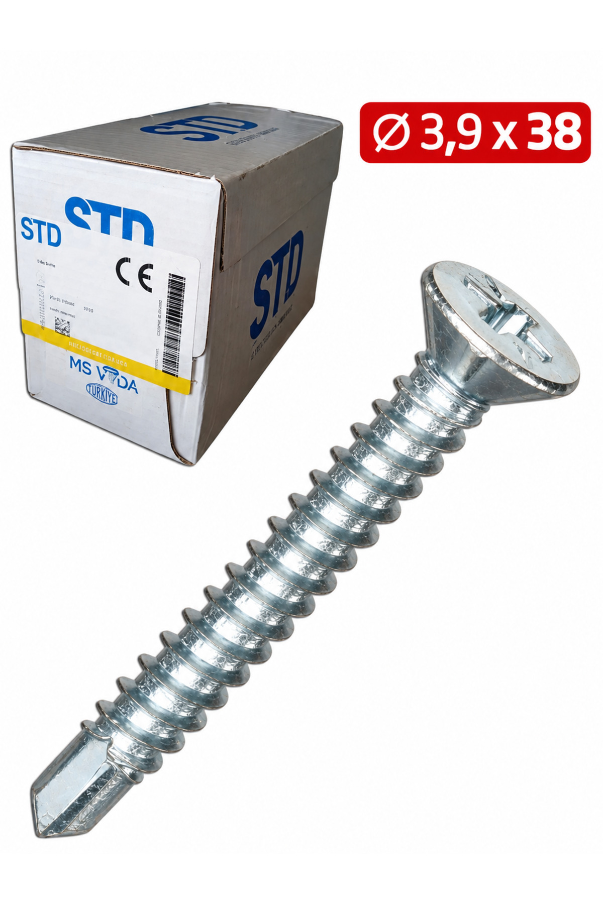 3,9X38 YHB MATKAP UÇLU VİDA 750 ADET