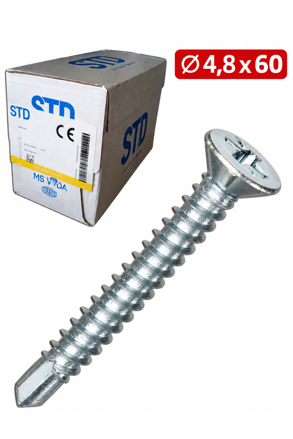 Ysb Matkap Uçlu Vida 4.8*60 Mm (300 Adet)