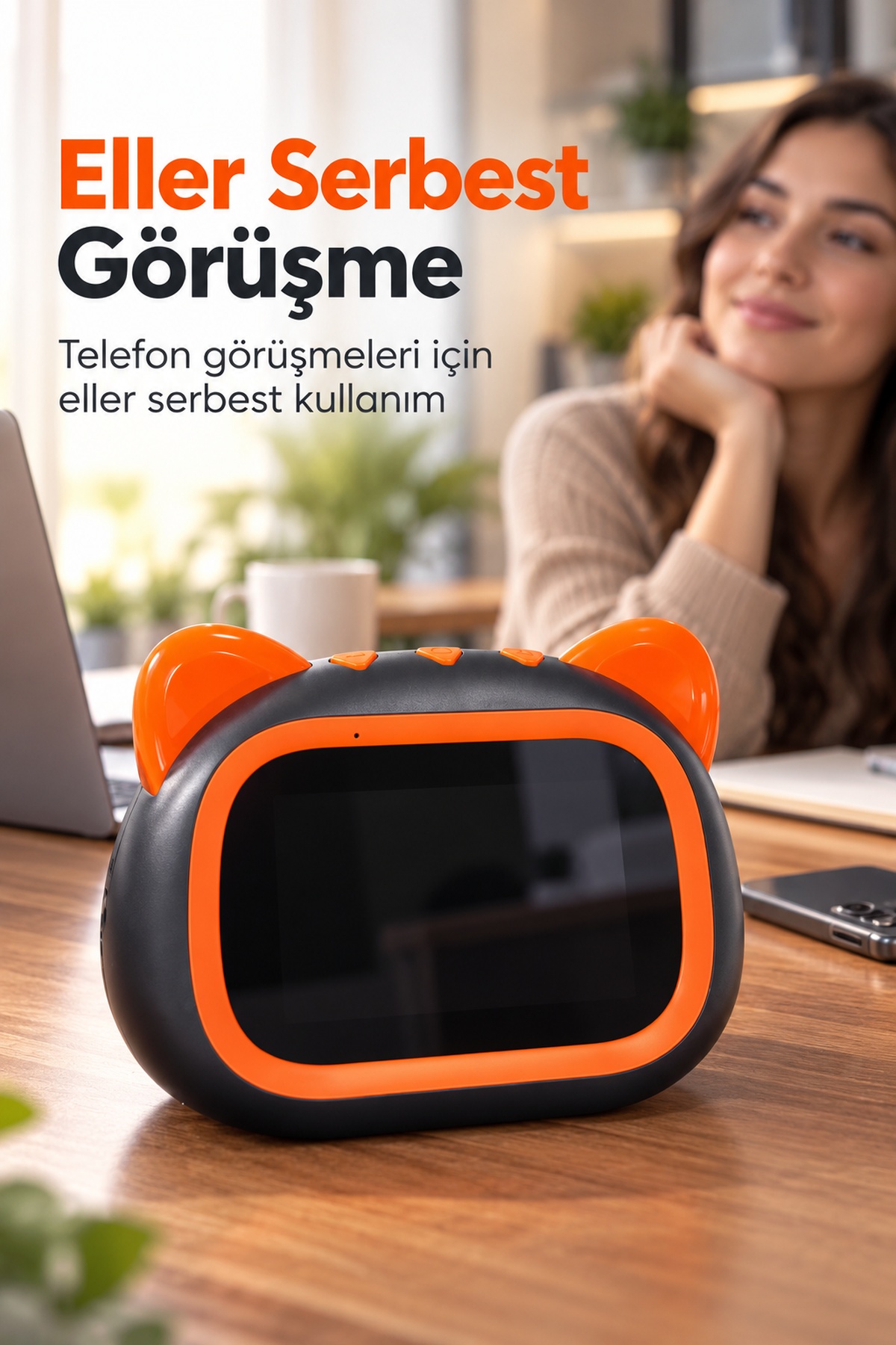 Ekranlı Bluetooth Hoparlör RGB Ortam Işığı Özellikli