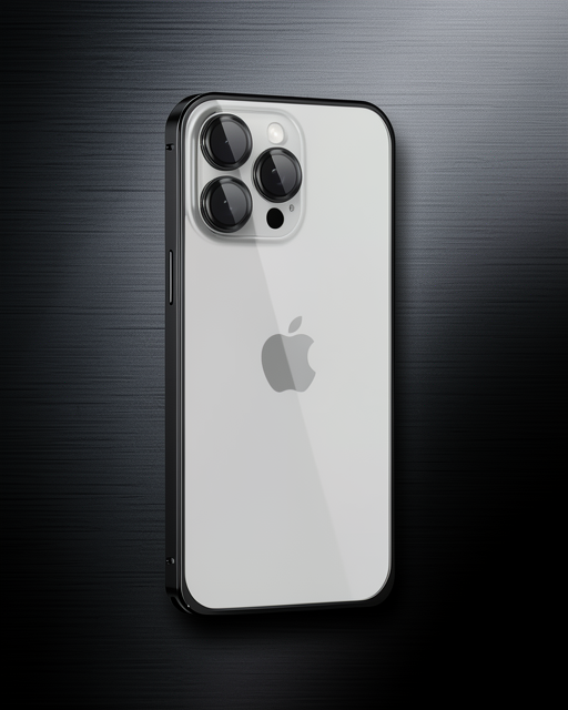 iPhone 15 Pro Max - Joko Metal Bumper Mat Kılıf - Siyah