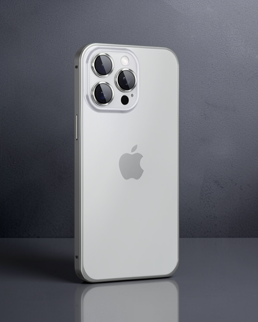 iPhone 15 Pro Max - Joko Metal Bumper Mat Kapak - Gri