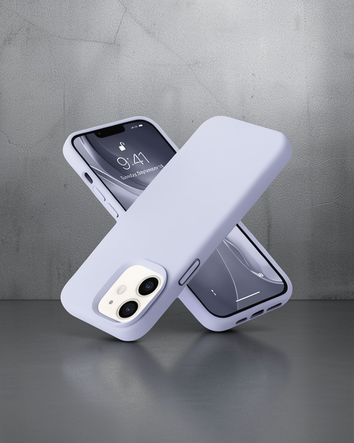 iPhone 12 - Kılıf - Nano İçi Kadife Silikon - Lila