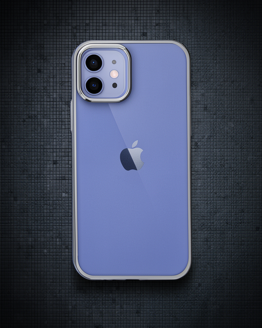 iPhone 12 Kılıf Element Silikon - Gümüş