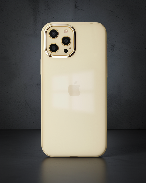 iPhone 12 Pro Max Kılıf Element Silikon - Gold